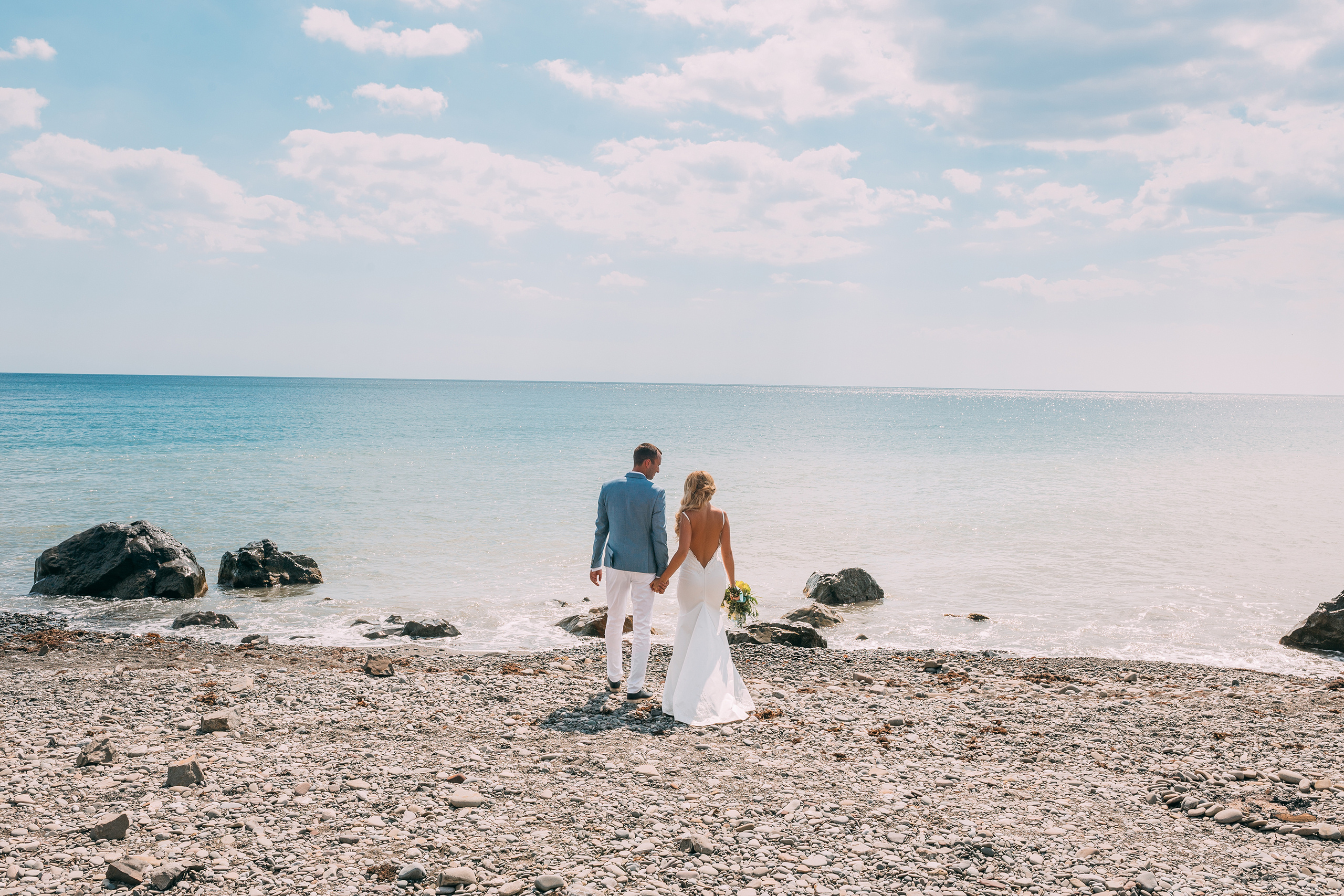 Wedding by the Sea. Valeria Coconova Photographer Italy Como Milan