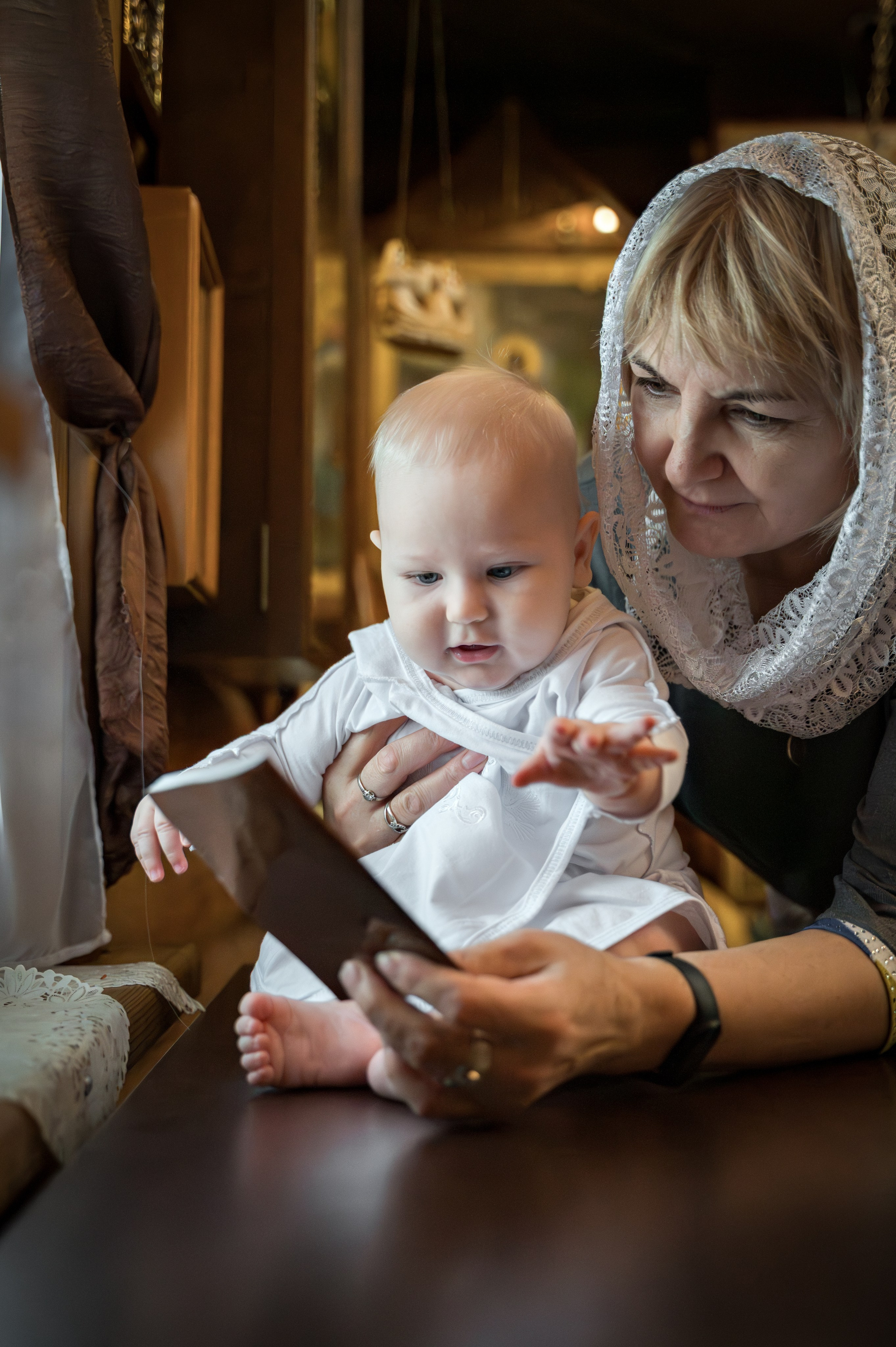 Крещение в Никольском храме д. Островцы