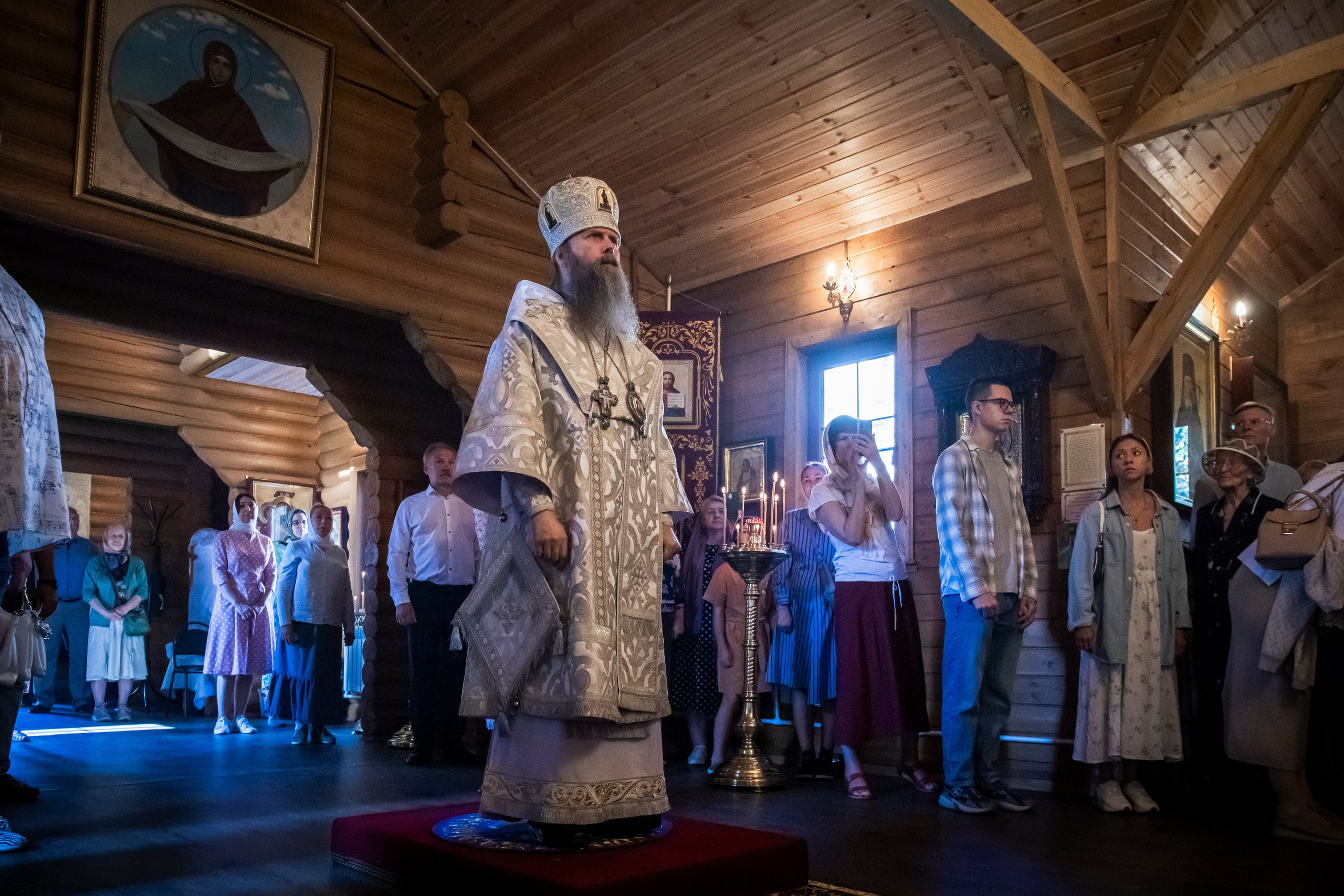 Епископ Силуан Павло-Посадский служба в храме св.Николая 25.08.2024. Арт- фотограф Москва