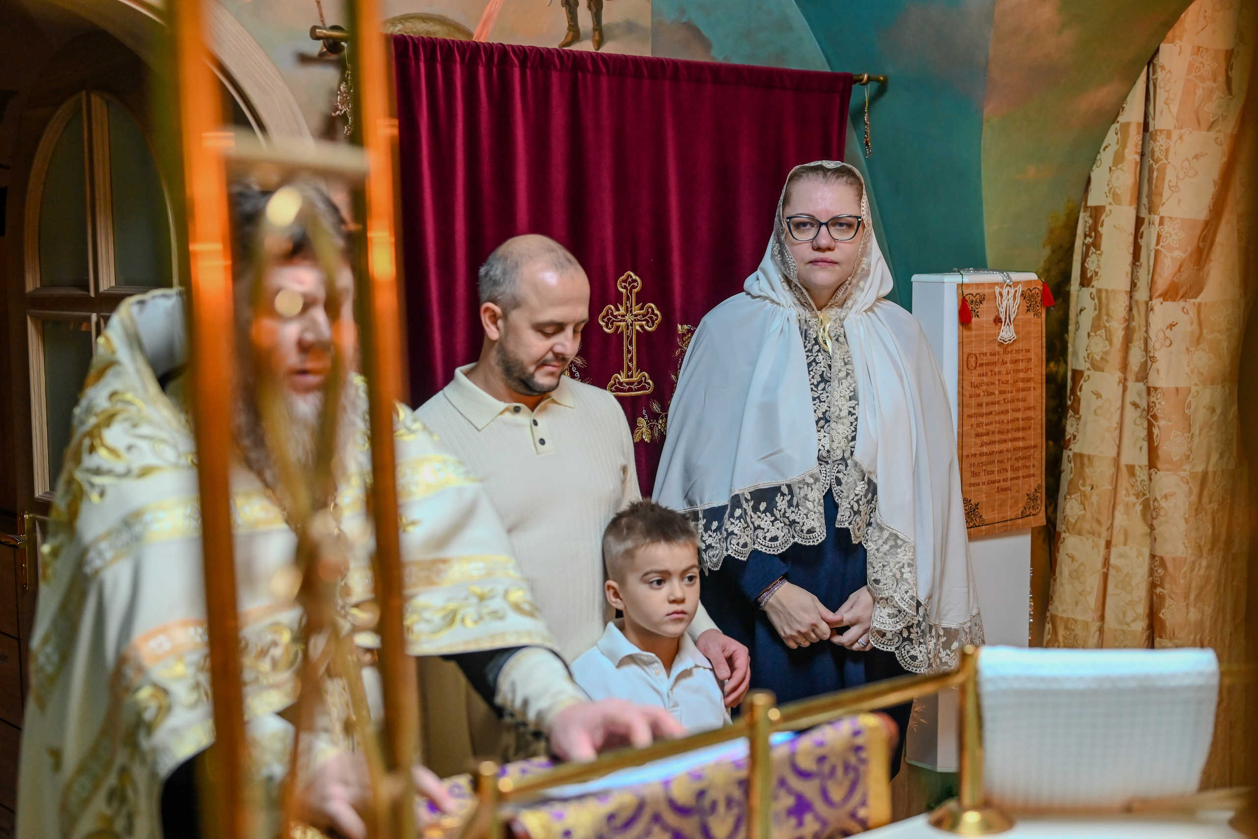 Крещение Совхоз Ленина. Семейный и детский фотограф Москва