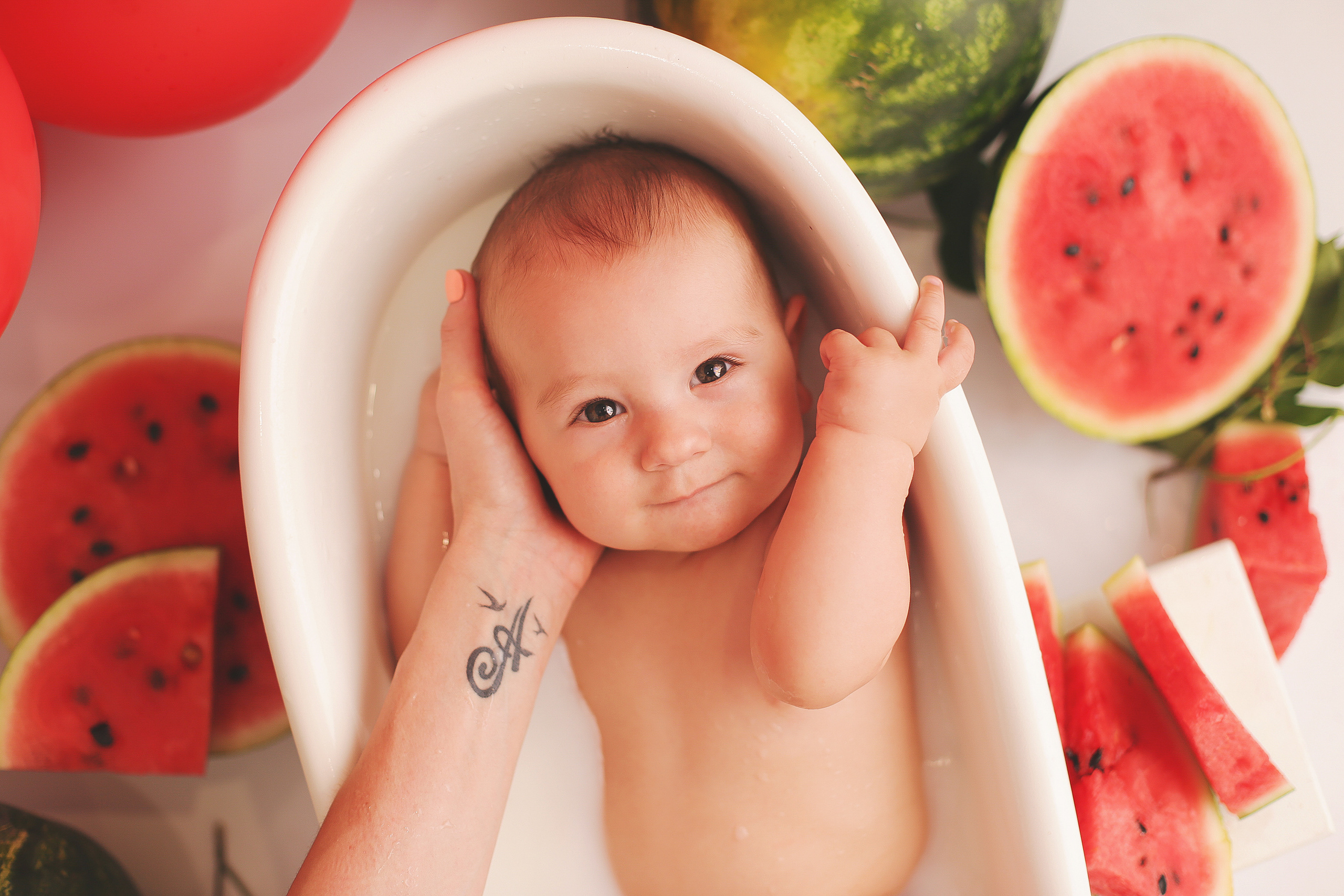 Купание. Фотограф новорожденных и семей Туапсе Краснодарский край Анна Альтман