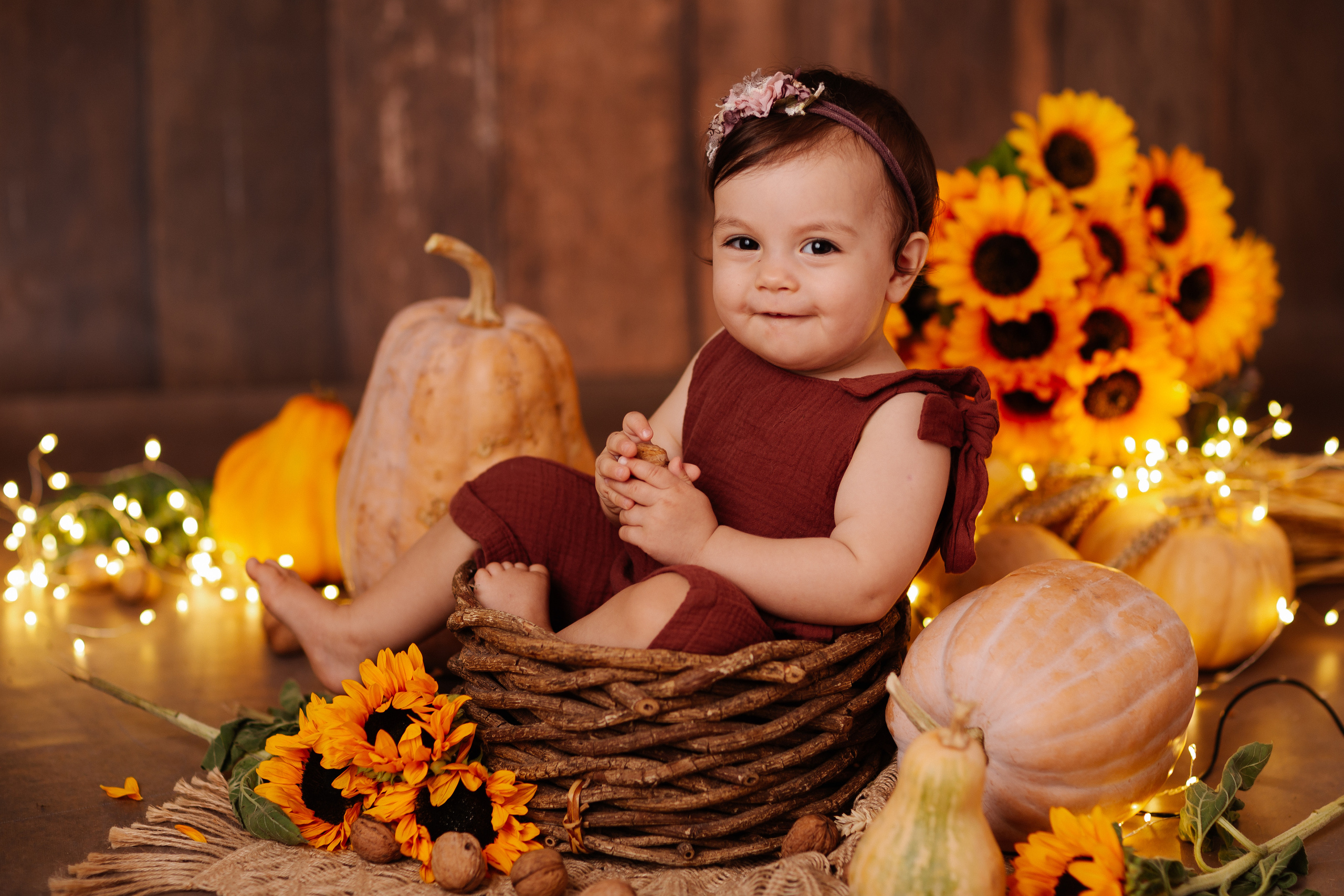 Осень в студии. Фотограф новорожденных и семей Туапсе Краснодарский край Анна Альтман
