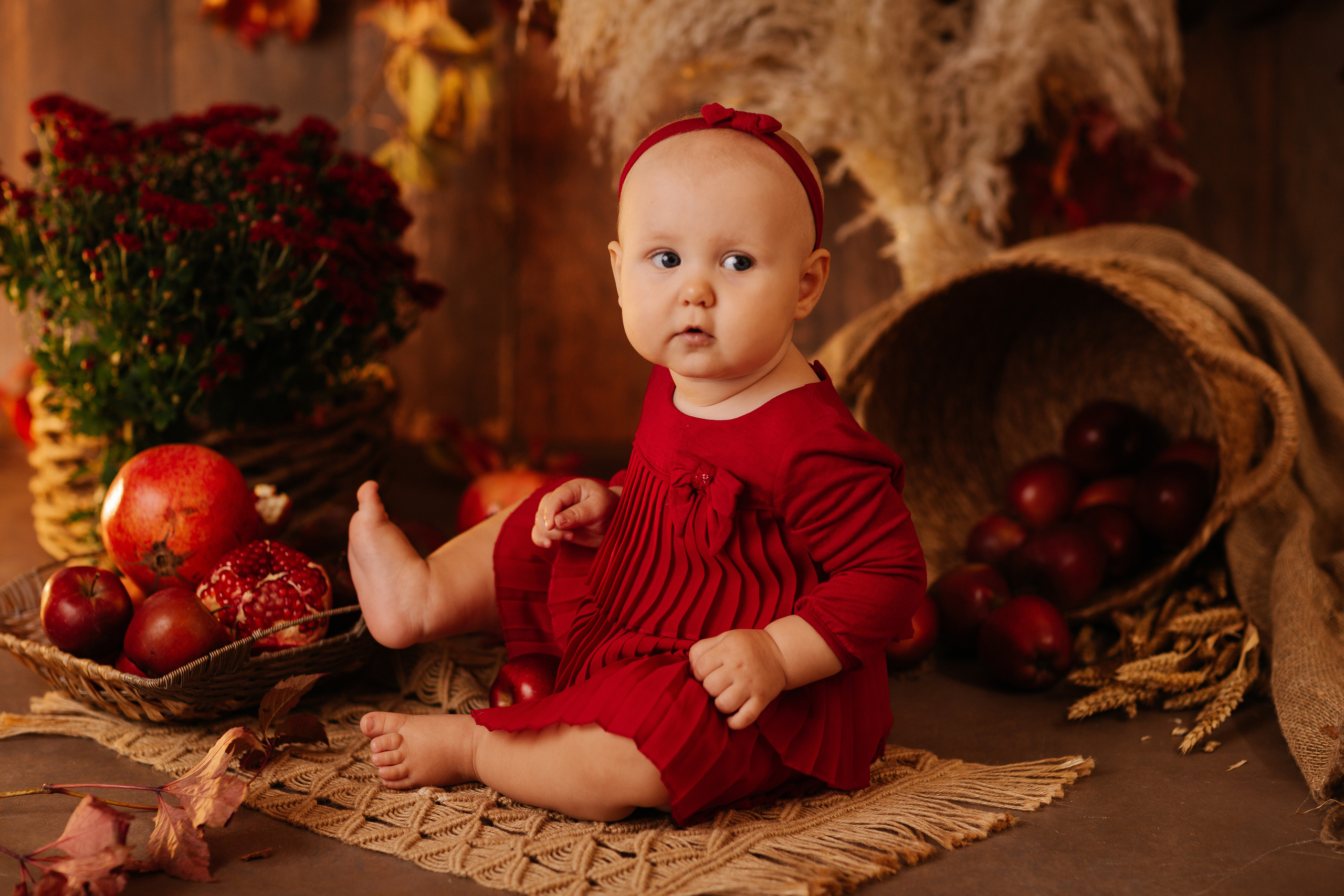 Осень в студии. Фотограф новорожденных и семей Туапсе Краснодарский край Анна Альтман