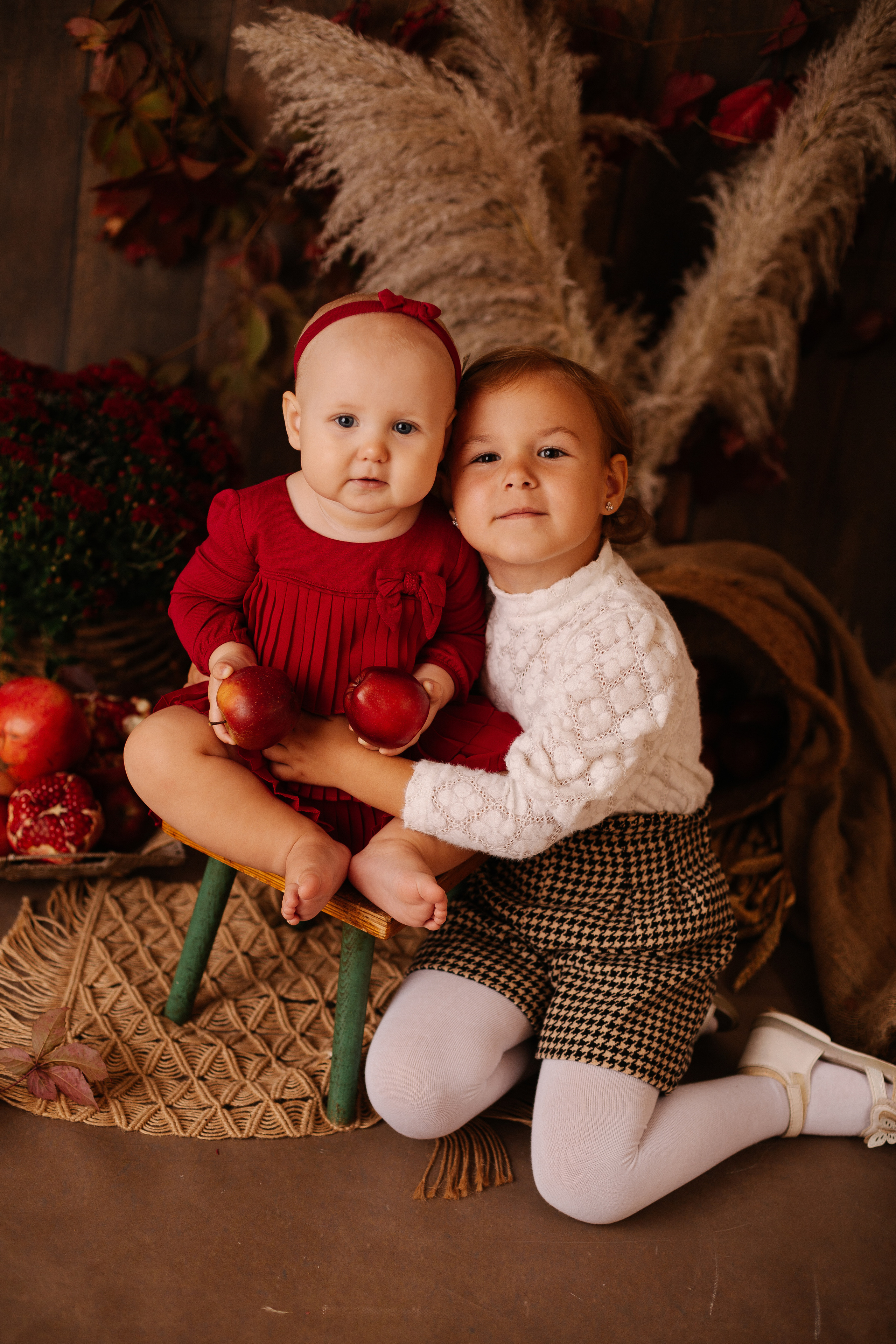 Осень в студии. Фотограф новорожденных и семей Туапсе Краснодарский край Анна Альтман