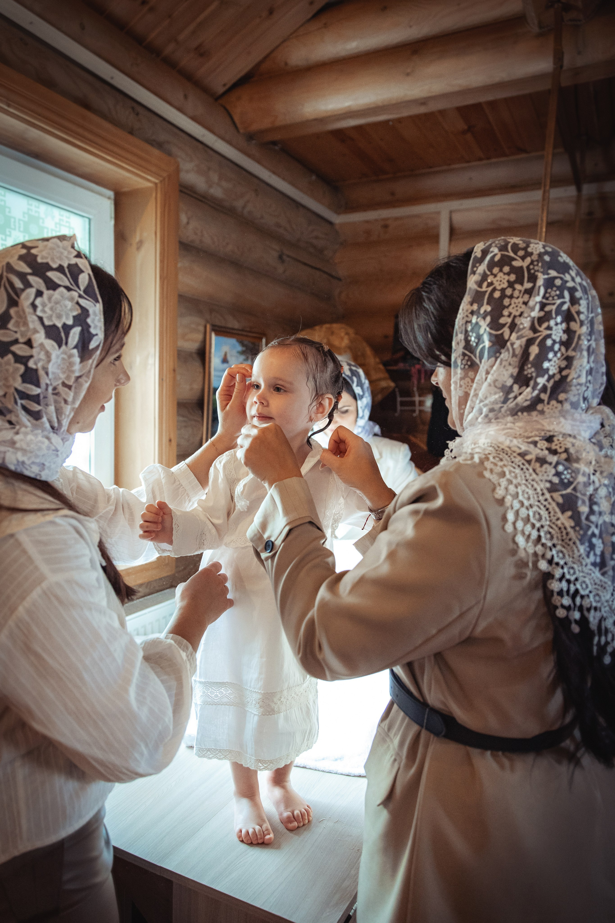 Таинство Крещения Мии. Храм Патриарха Тихона, х.Коржевский. Фотограф на Крещение и Венчание Краснодарский край — Гранкина Юлия