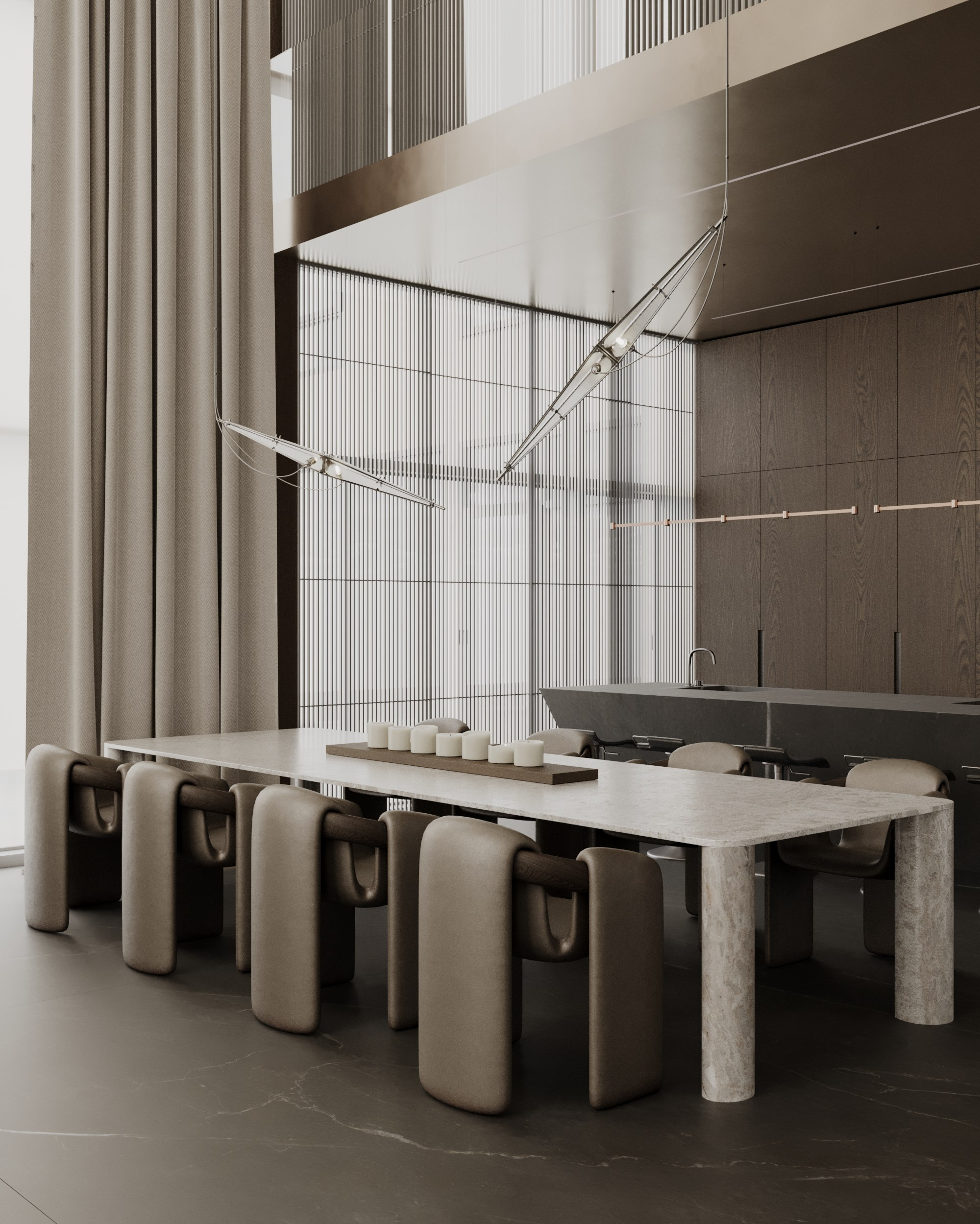 RIVER HOUSE /3000 sq m /24' (in progress). Интерьерное ателье numéro а