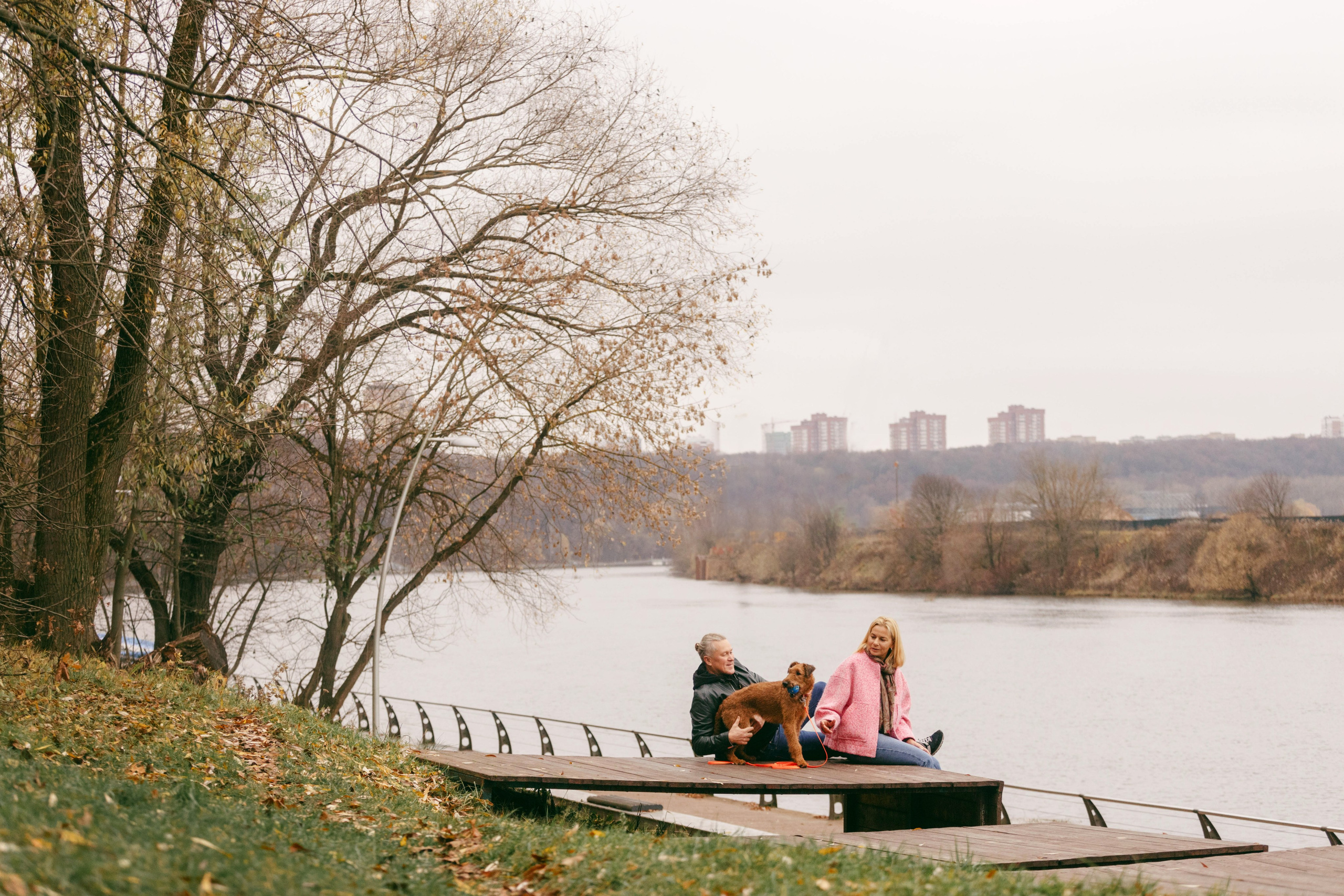 Москва / Терьер Тери и ее семья. Фотограф Кузина Вера
