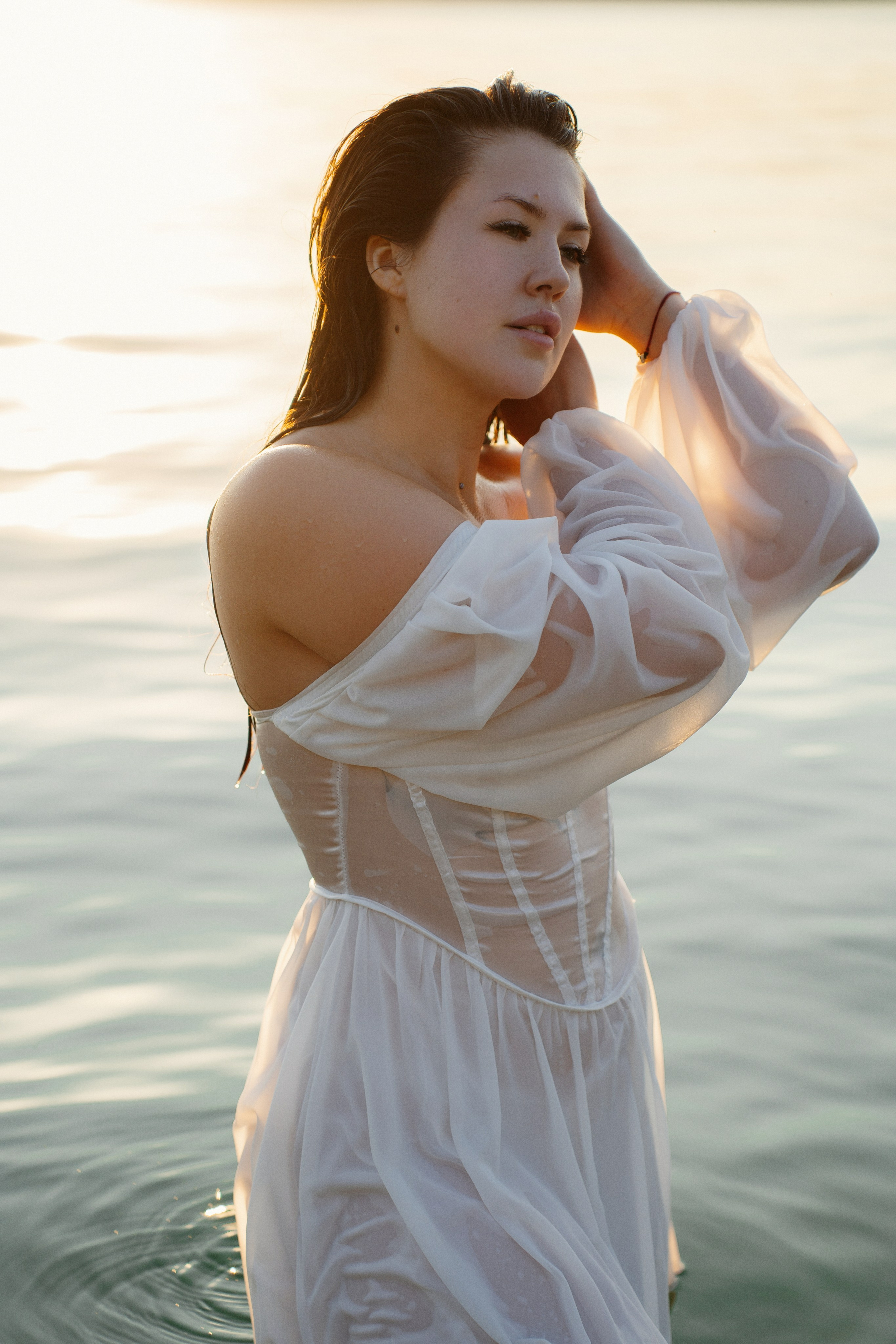 Ирина. Съемка на закате у озера. Яна Орехова. Фотограф в Томске