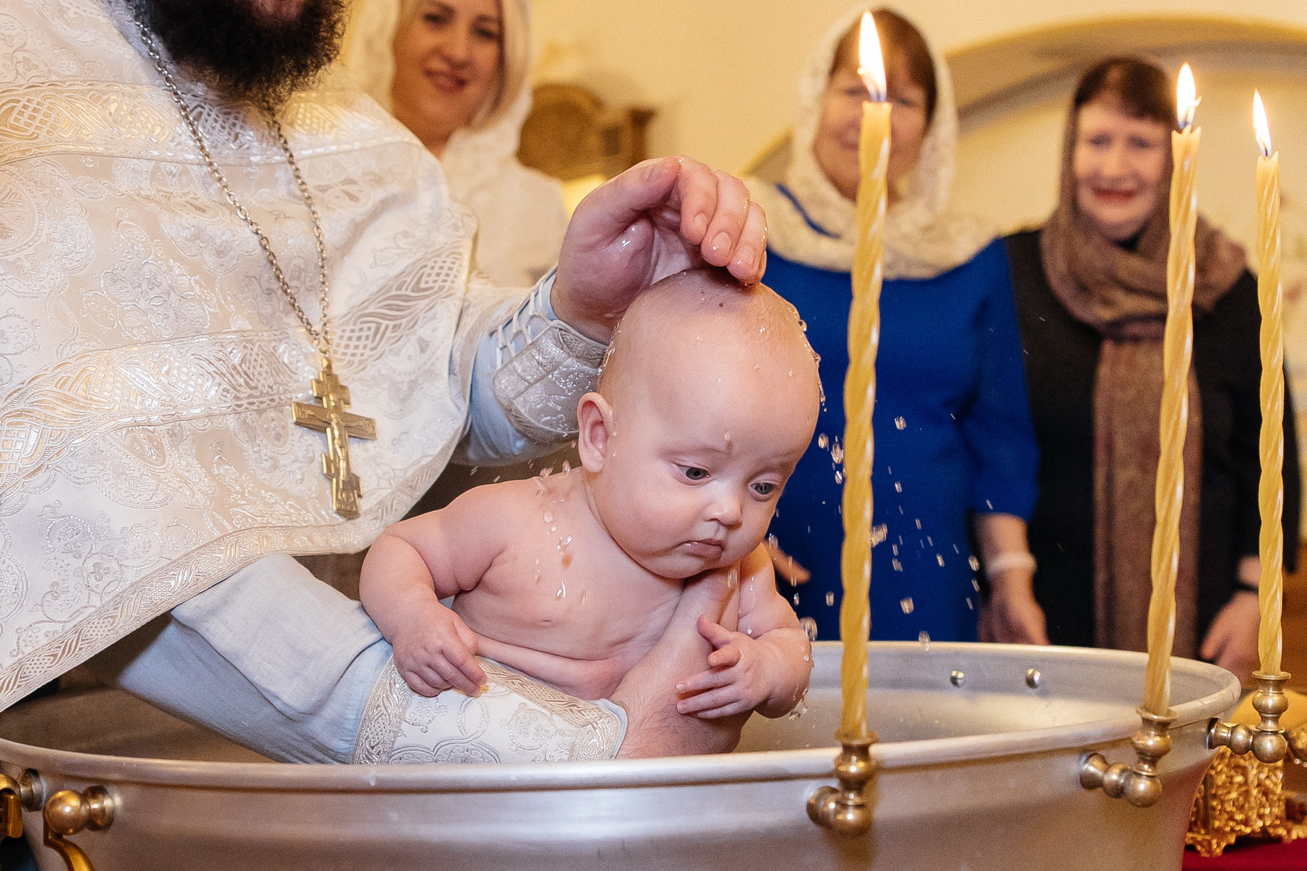 Таинство Крещения Александры и Алисы. Храм Покрова Пресвятой Богородицы. Семейный фотограф в Рязани и Рязанской области