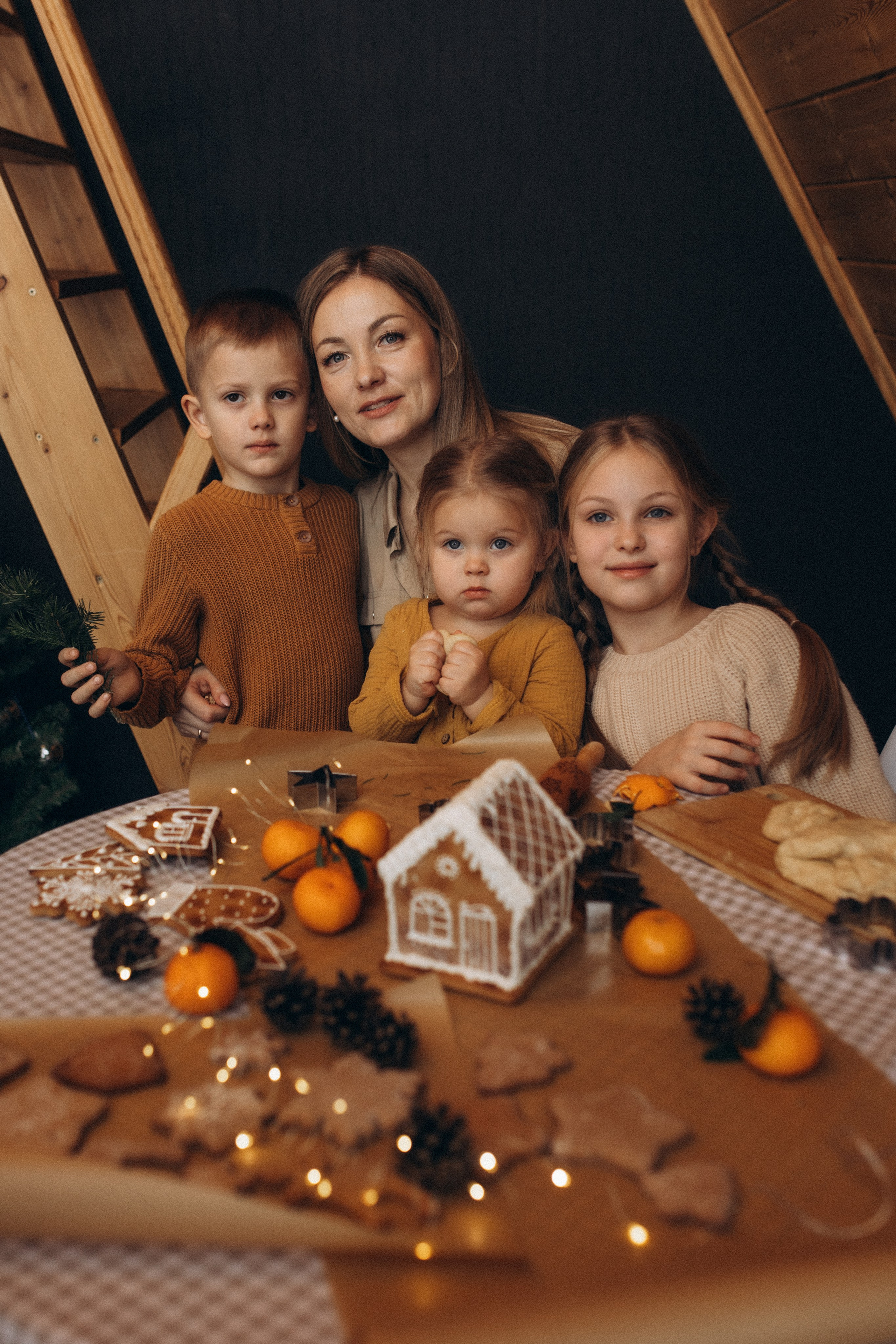Предновогодняя история в домике. Семейный фотограф lifestyle в Новосибирске Елена Шпилевая