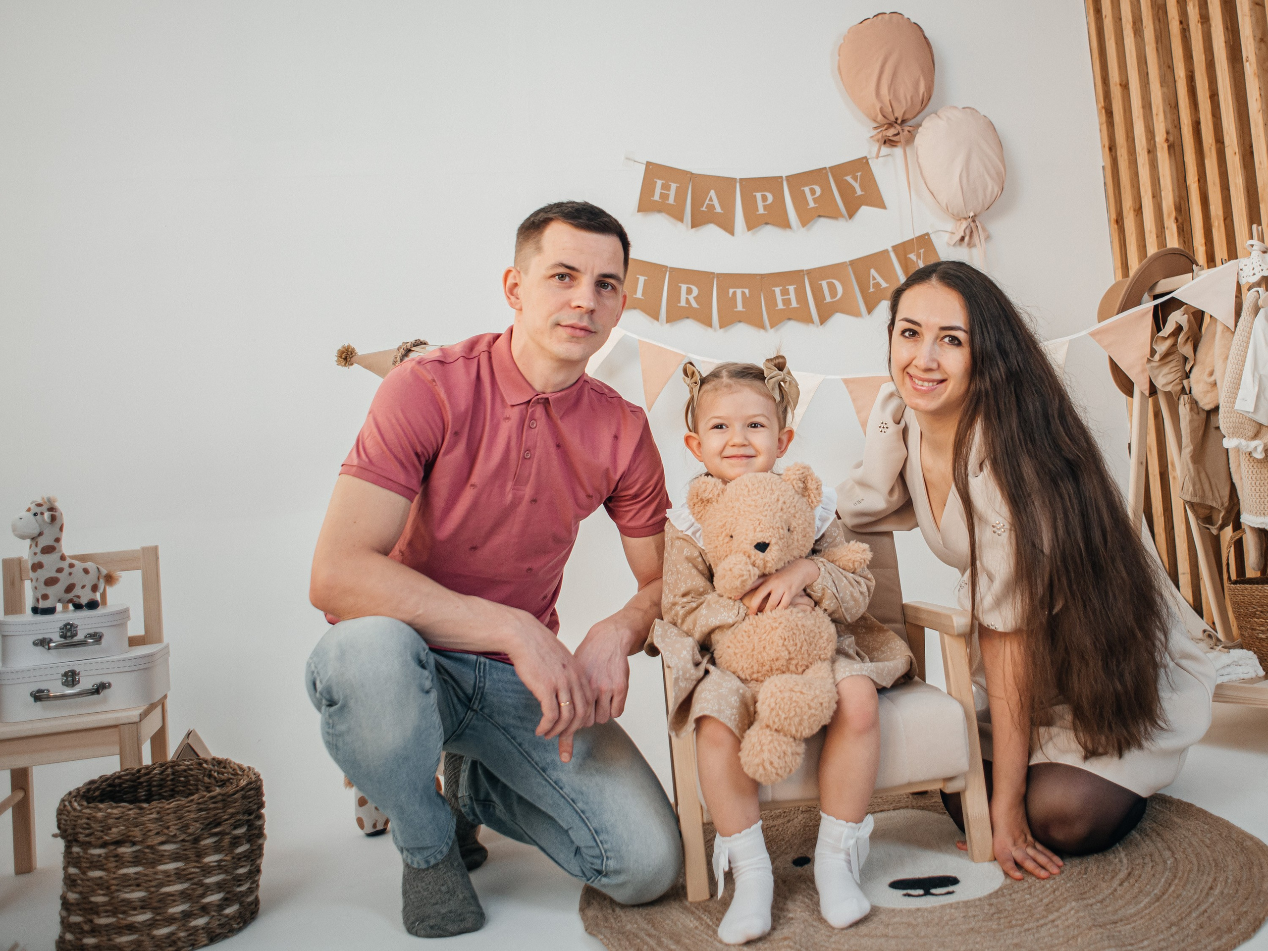 Семейная фотосессия в студии