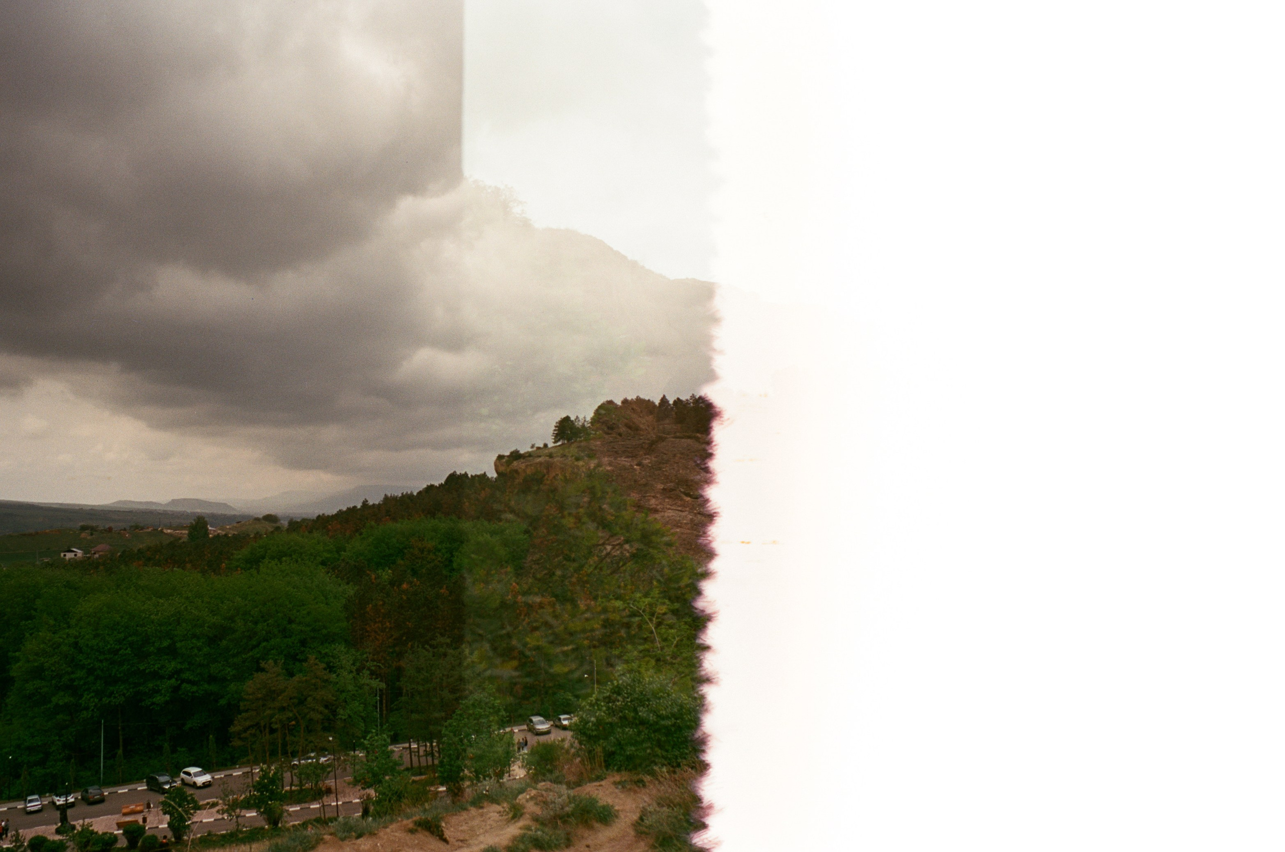 Кисловодск, дорога в сторону метеостанции, туман, лошади / Voigtlander