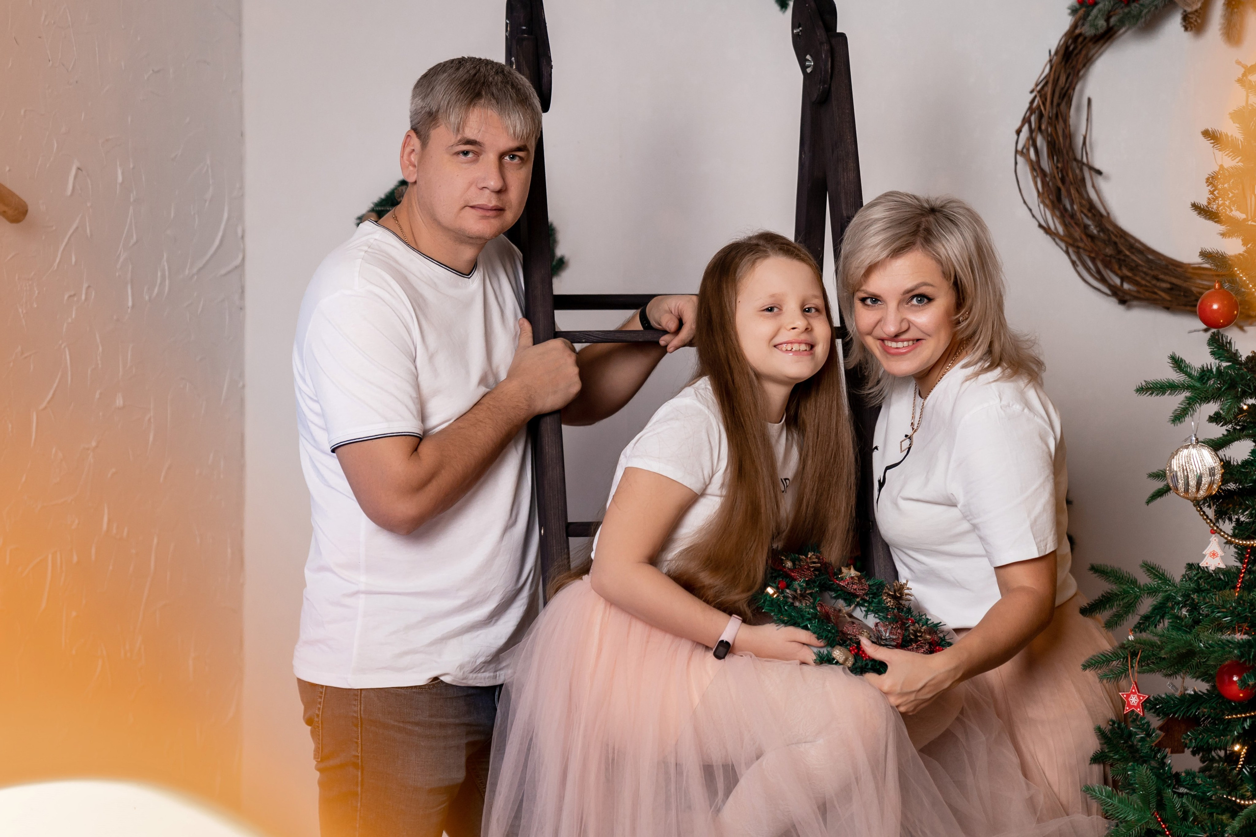 Новогодняя фотостудия. Семейный фотограф СПб Анастасия Василь. Фотосессия на годик