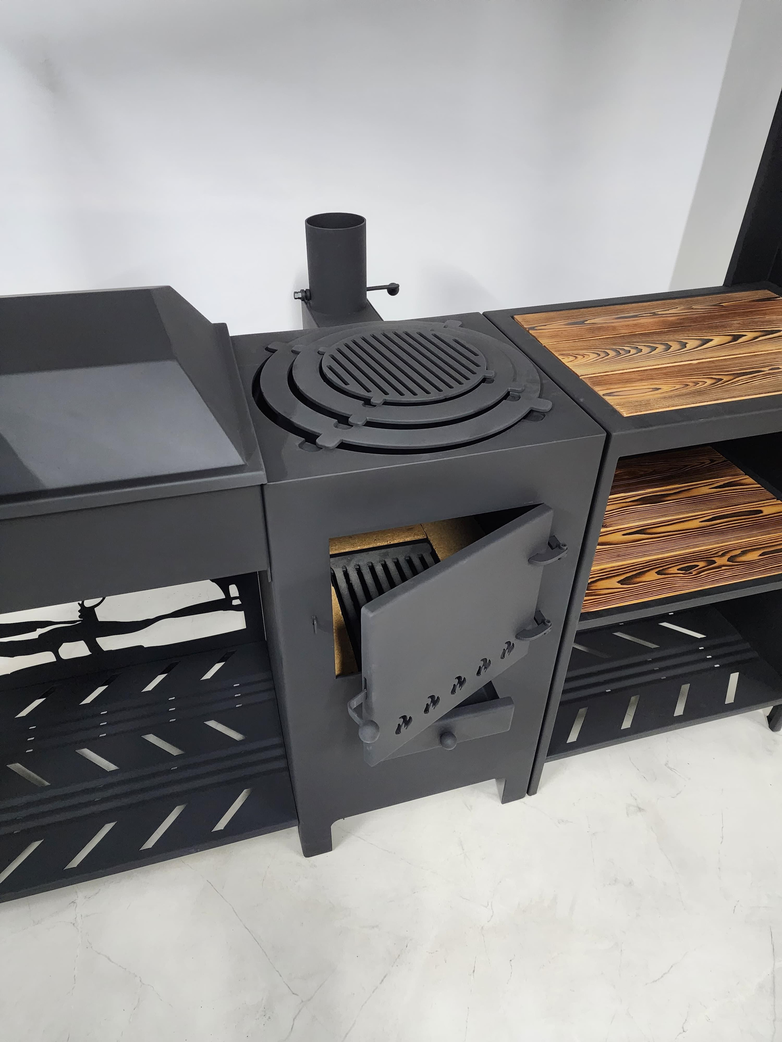 Джета с крышкой барбекю. Купить / заказать мангал для дома в Краснодаре от производителя «Мангал Мастер»