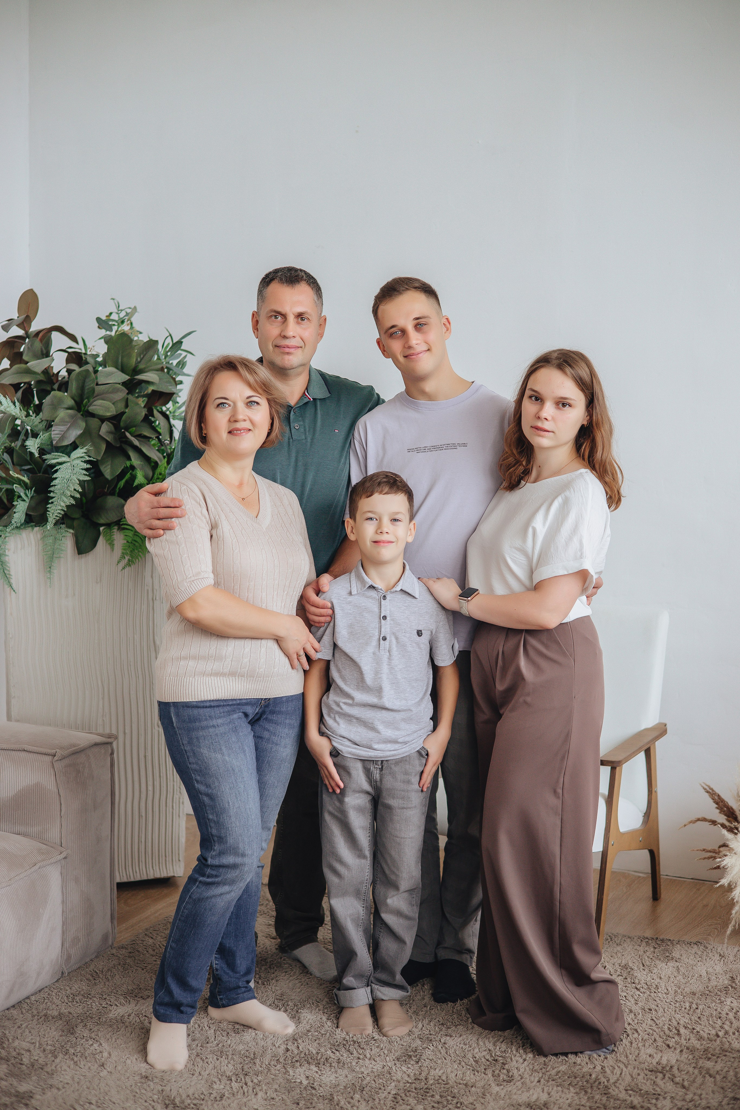 Большая семья. Студия. Свадебный и семейный фотограф Пушкин Царское Село СПБ Питер Санкт-Петербург и Рязань Ольга Козлова