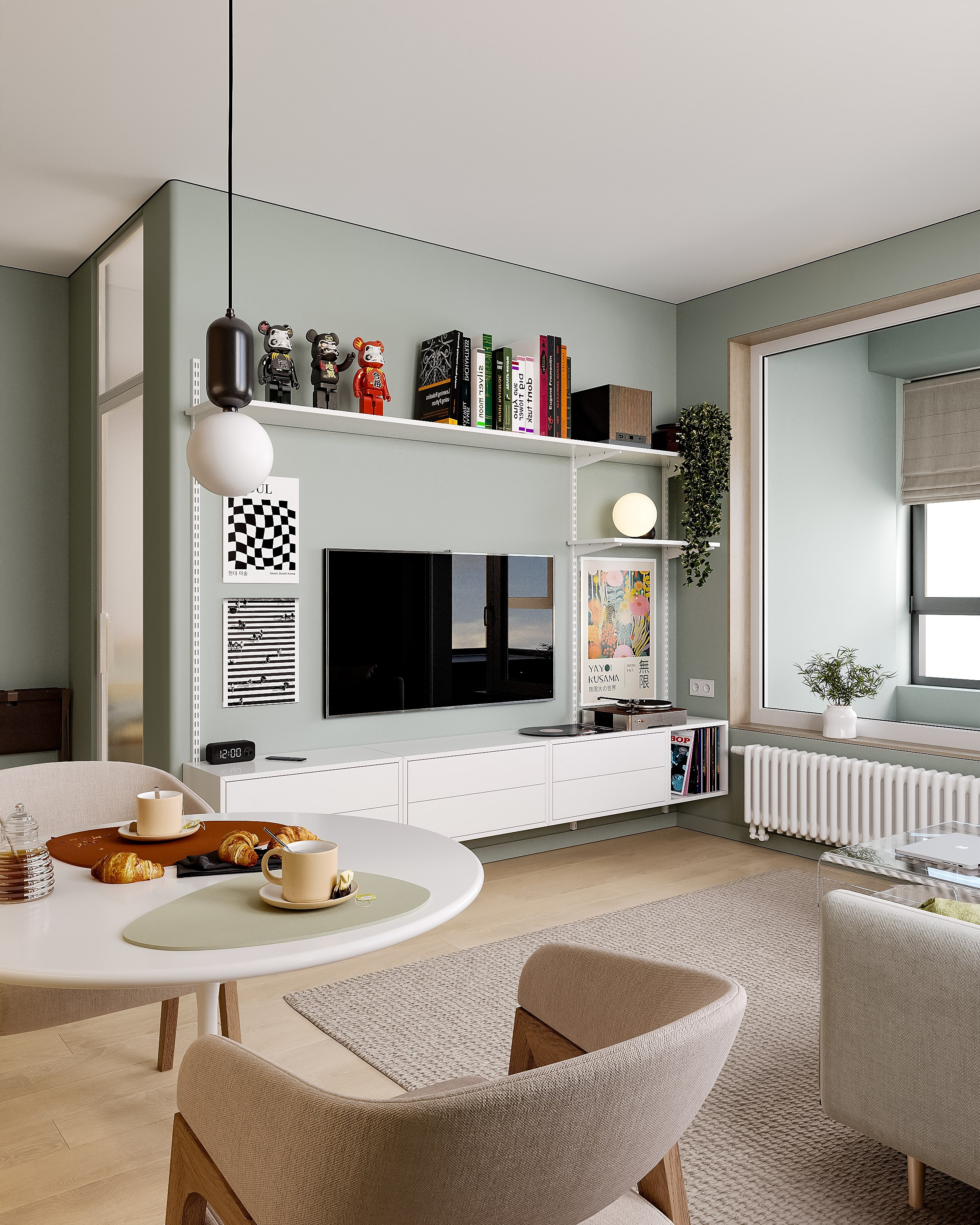 Квартира 37 м². 3Д-Визуализация Наталья Макогонова