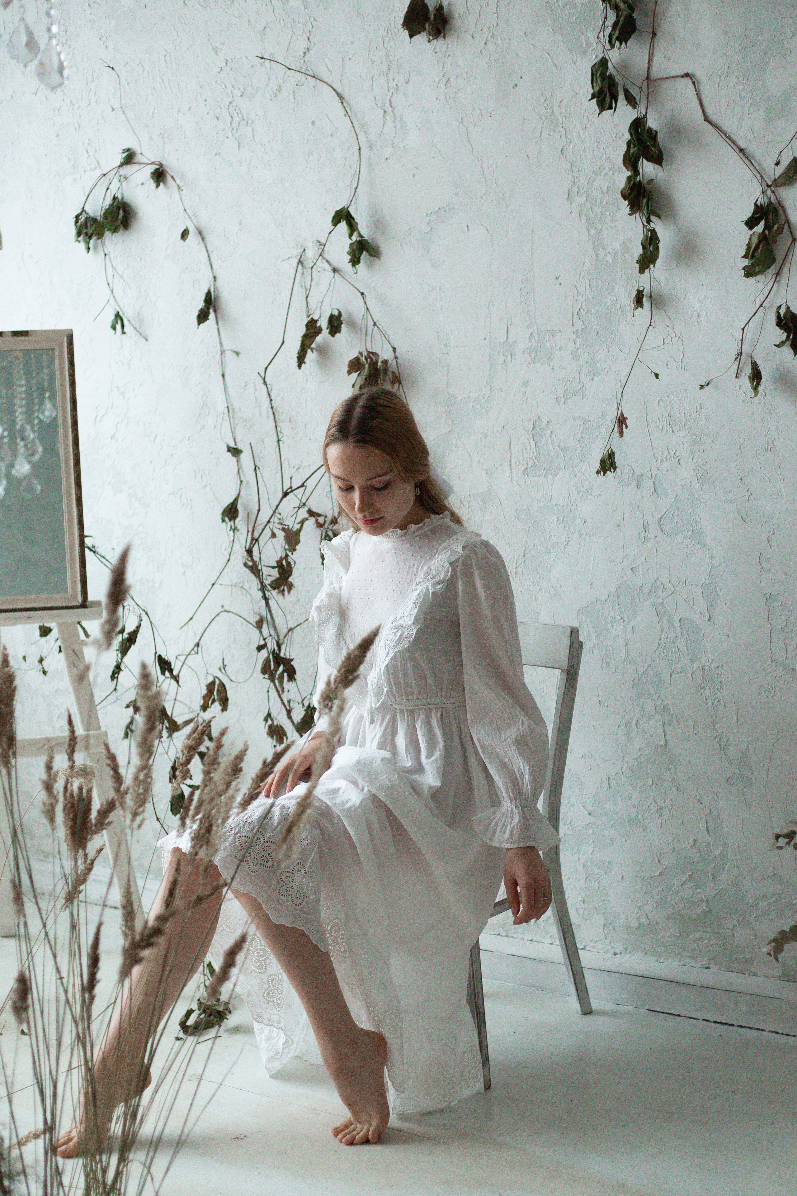 Мария в винтажном зале. Фотограф в Новосибирске Краснова Евгения