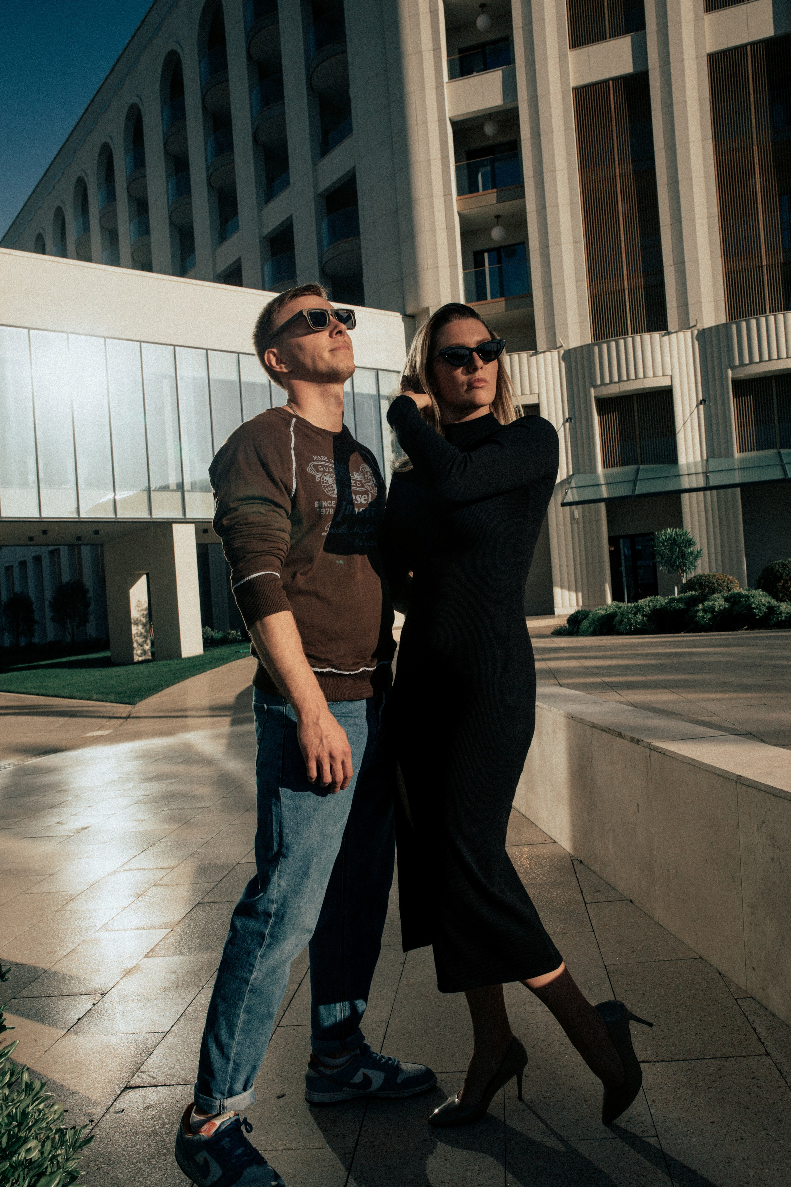 Даша и Вова прогулка в стиле Fashion. Контент фотограф для экспертов в соцсетях Алена Собора Москва