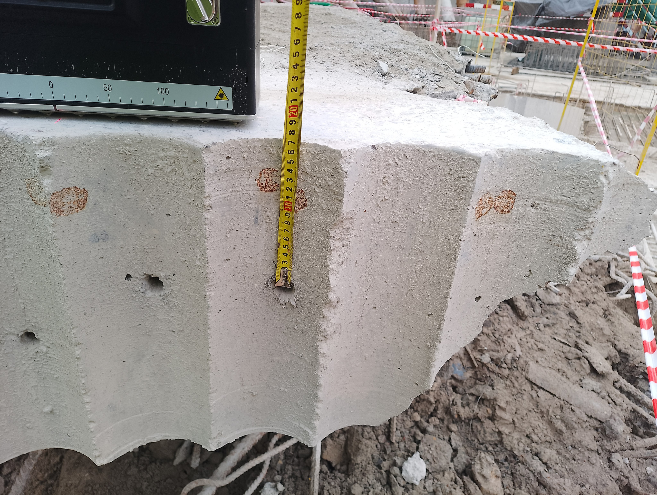 Поиск внутренних дефектов в бетоне монолитной железобетонной фундаментной плиты ультразвуковым  эхометодом (метод ультразвуковой эхо-томографии)