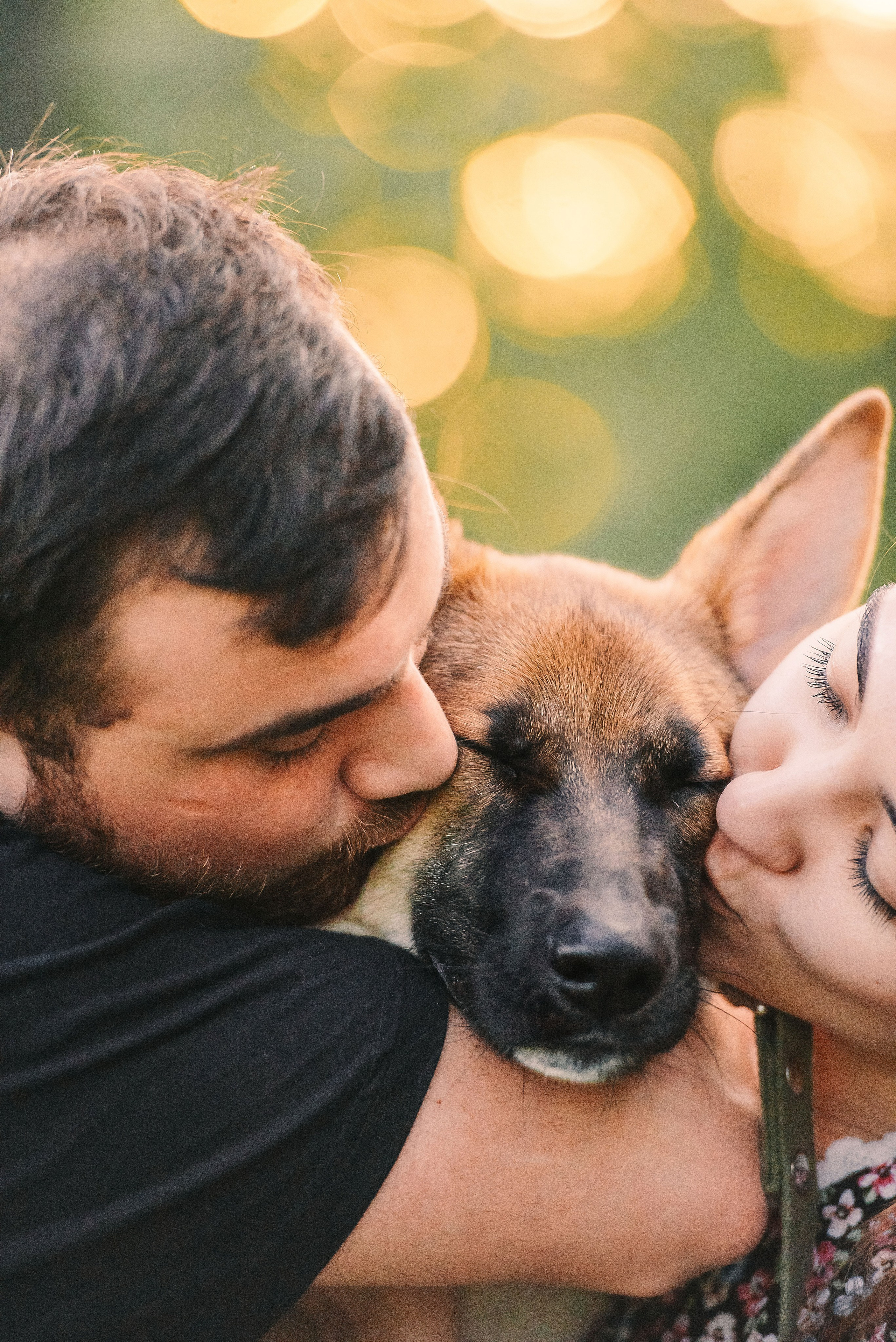Эмир, Алсу и немецкая овчарка Рэй (Щелково, 2023). Анна Пушина, фотограф, Москва, Королев, Пушкино