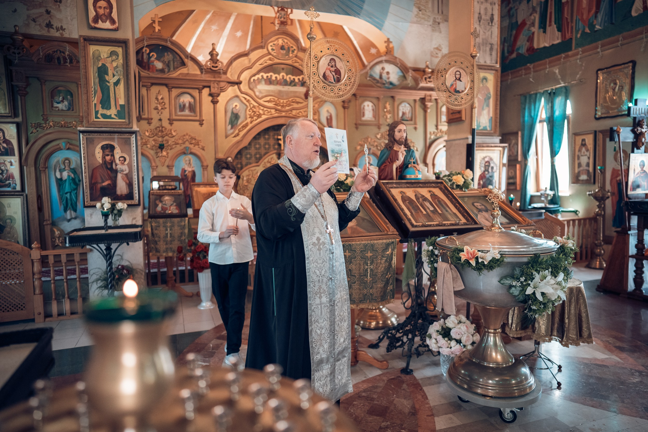 Крещение в храме Прп.Сергия Радонежского с. Орлиное. Церковный фотограф Севастополь