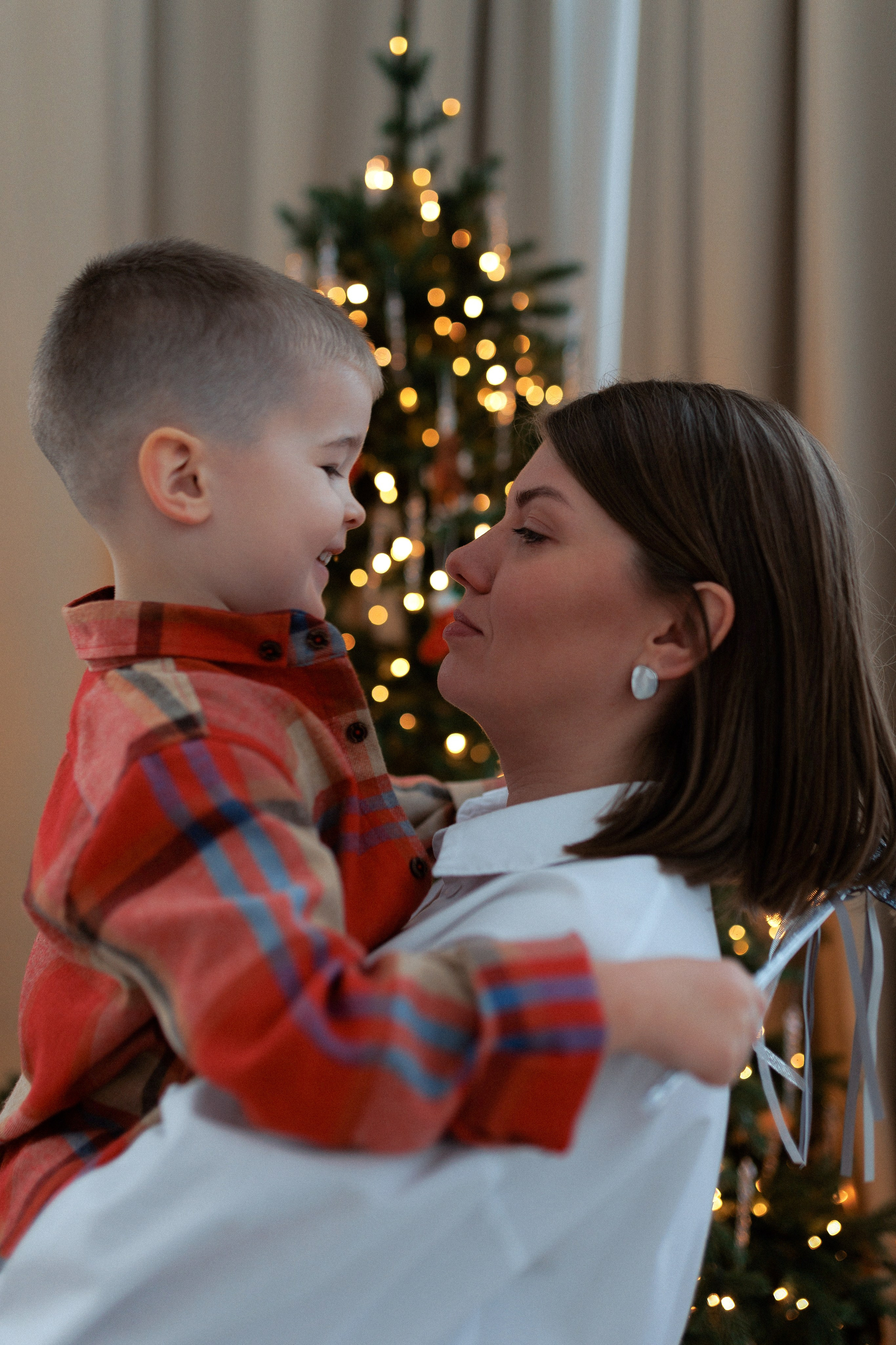 Сергей, Александра, Рита и Миша. Новогоднее. Настя Оленченко, портретный/семейный фотограф на цифру и плёнку Москва