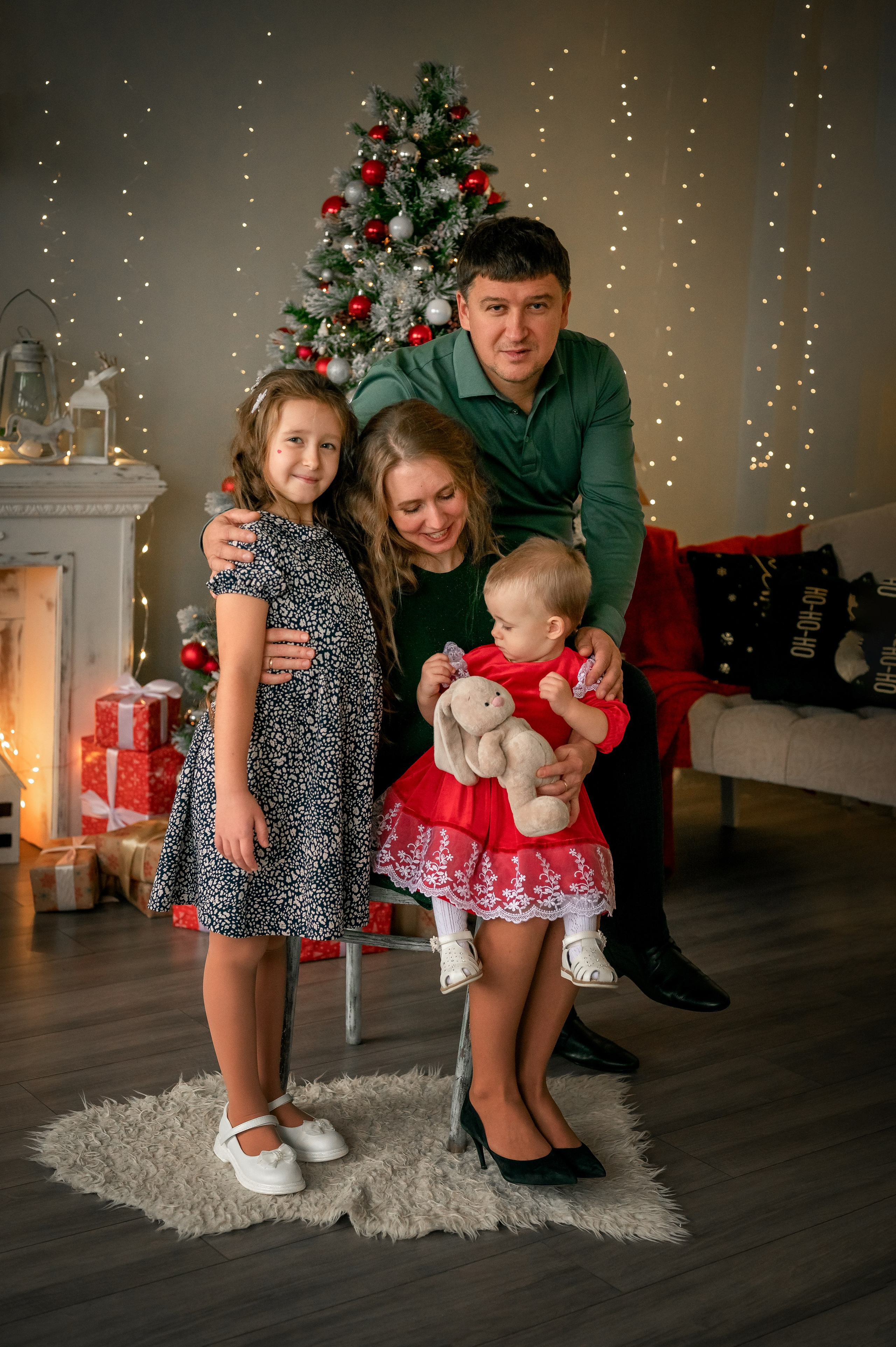 Новый год в студии. Фотограф новорождённых, семейный, школьный в городе Калуге Евгения