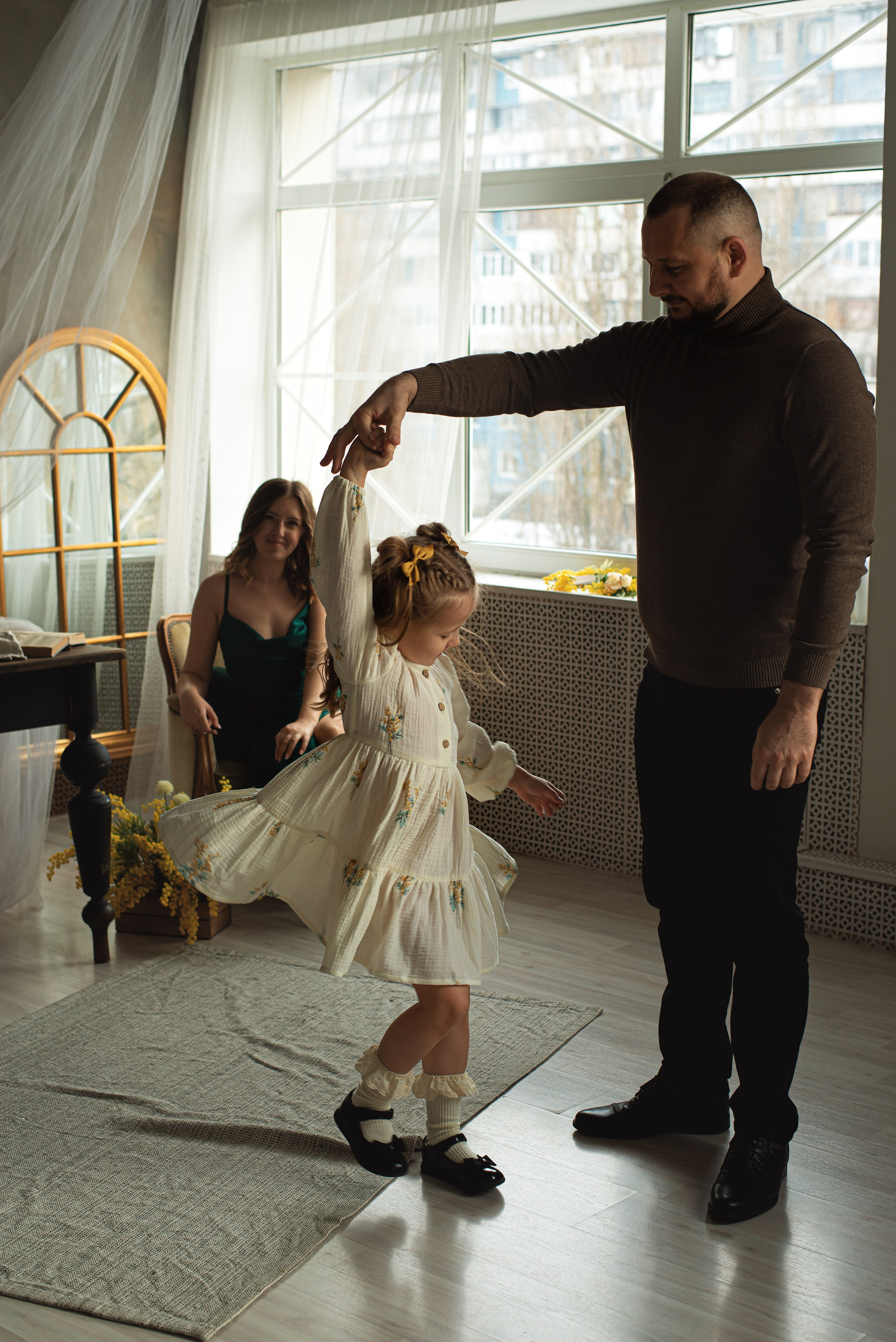 Сергей, Ольга и Алиса. Фотограф Таинств Крещения и Венчания в г. Курске