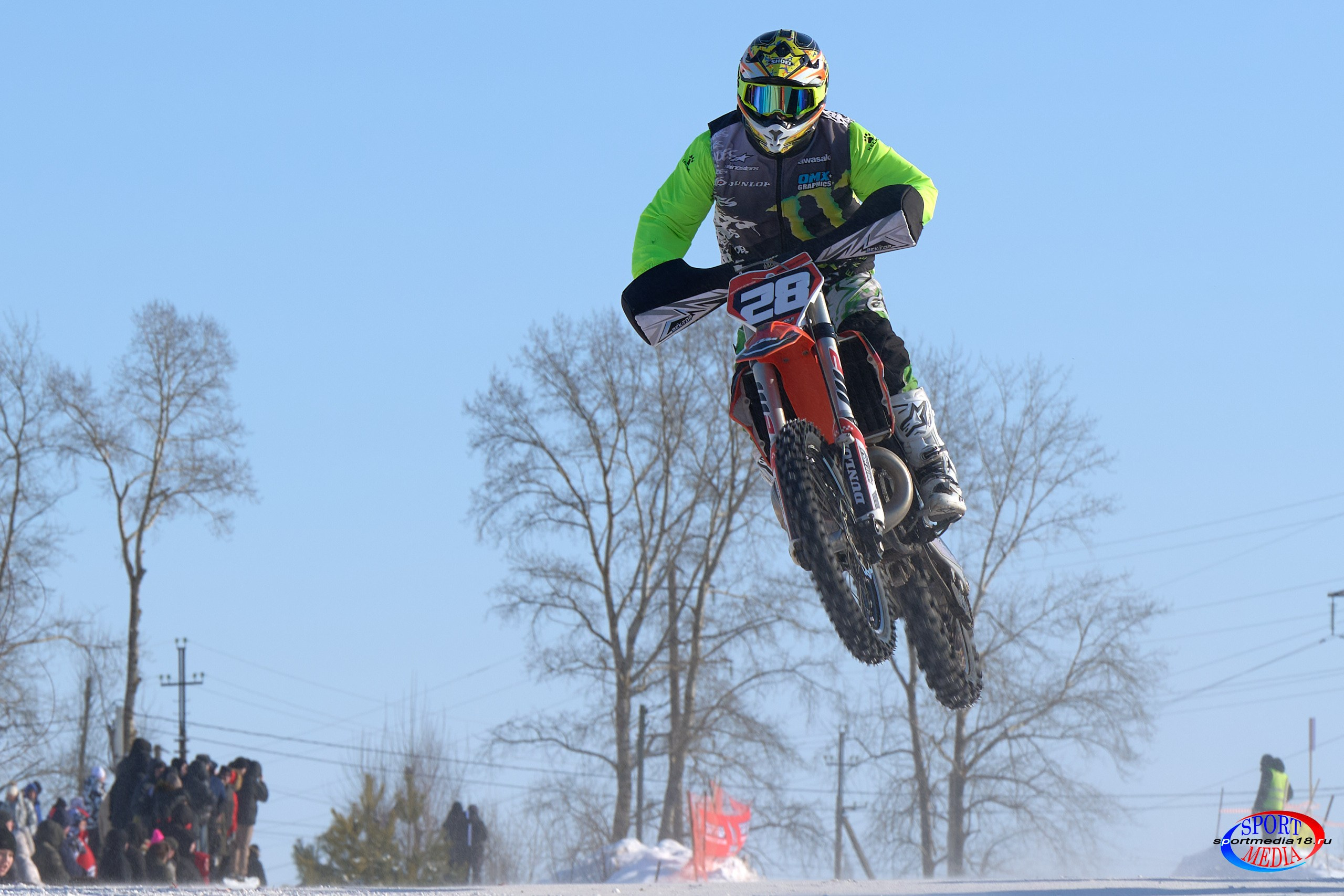 3 этап Кубка Удмуртской Республики по мотокроссу. Воткинск 23.02.2025. Спортивный репортажный фотограф в Ижевске Сергей Мерзляков