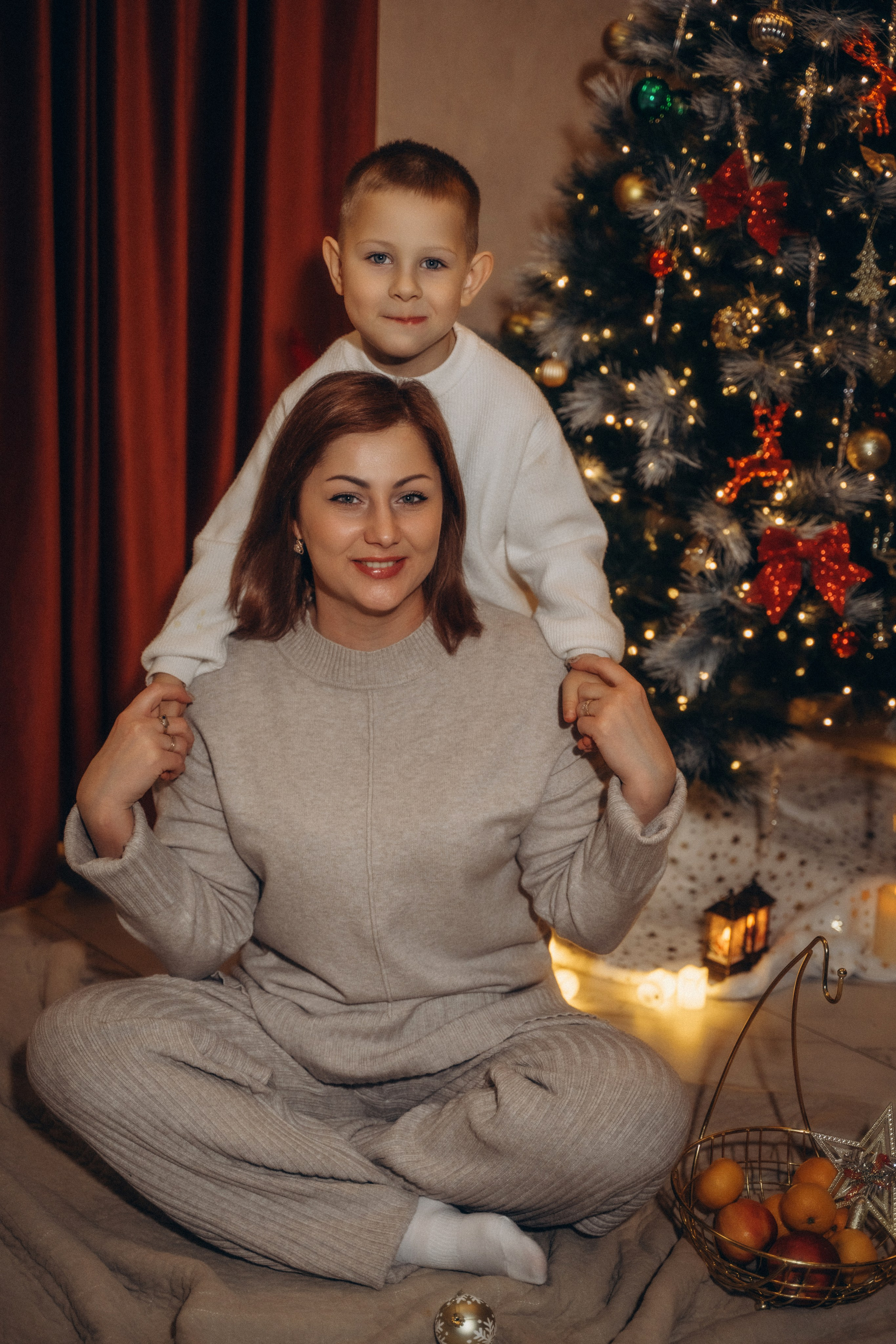 Семья Киприяновы, Новый год дома. Семейный фотограф в Белгороде Амелина Алина