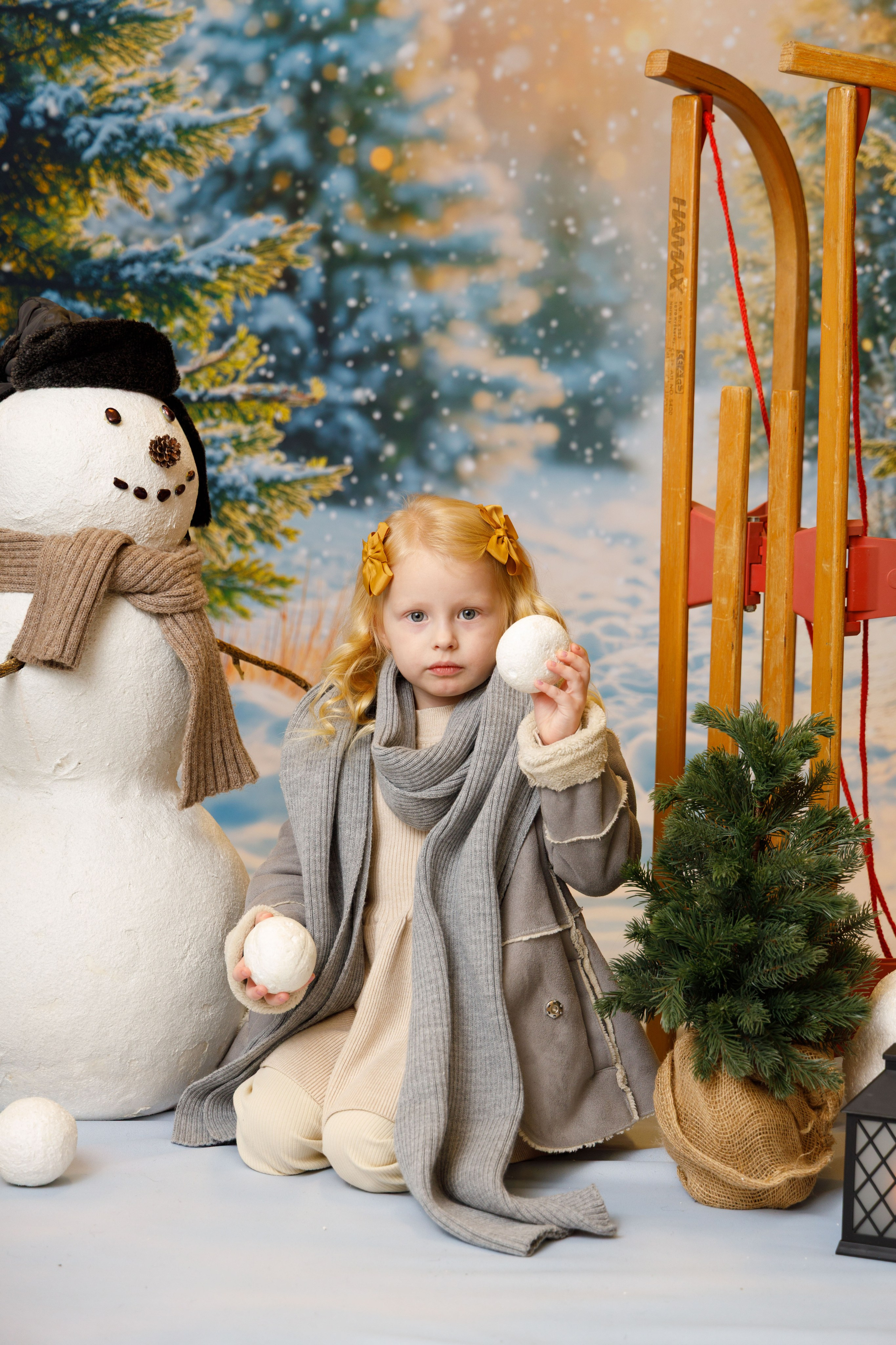 Зимний лес. Детская фотостудия Москва
