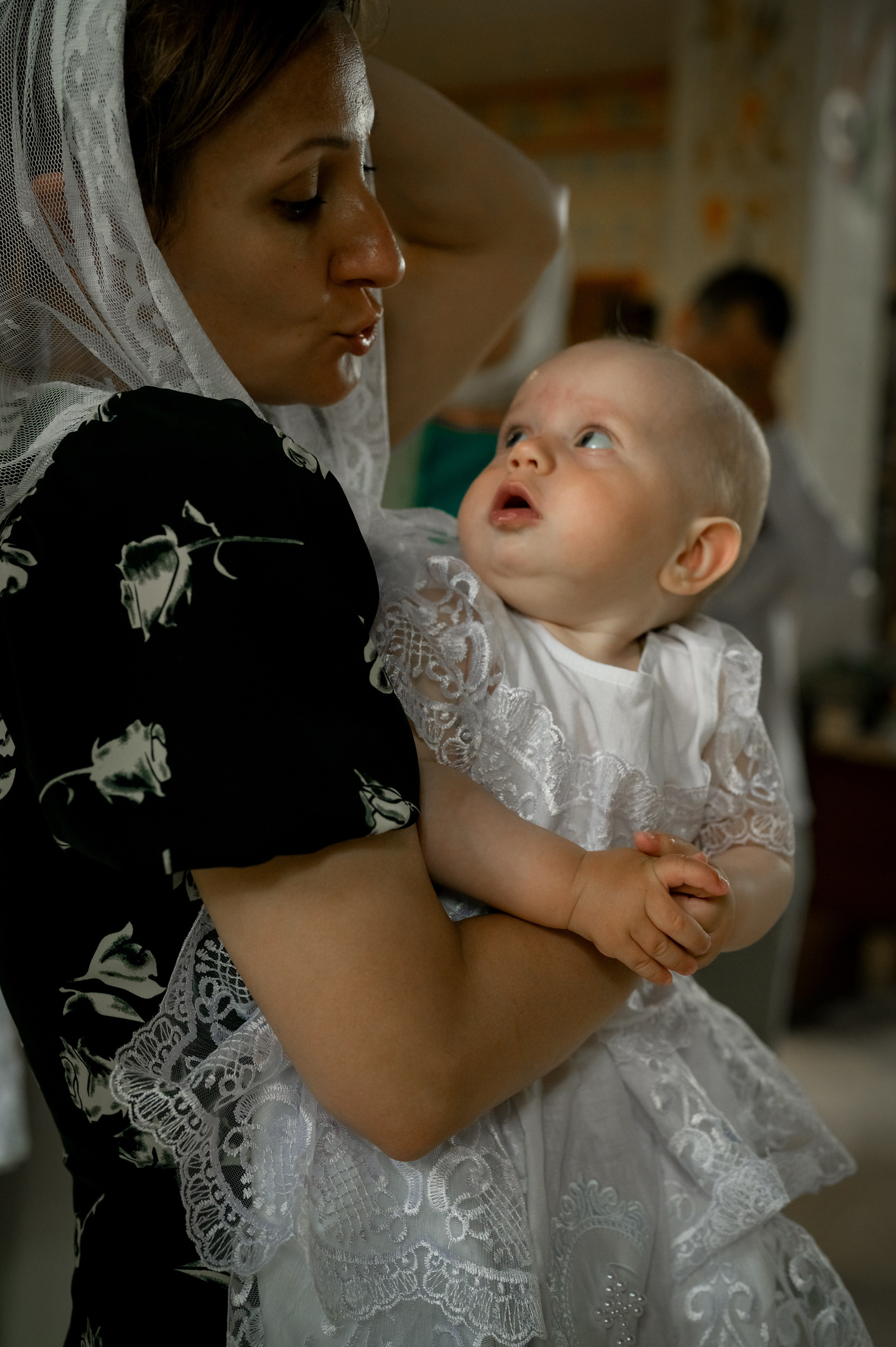 Таинство крещения. Фотограф новорождённых, семейный, школьный в городе Калуге Евгения