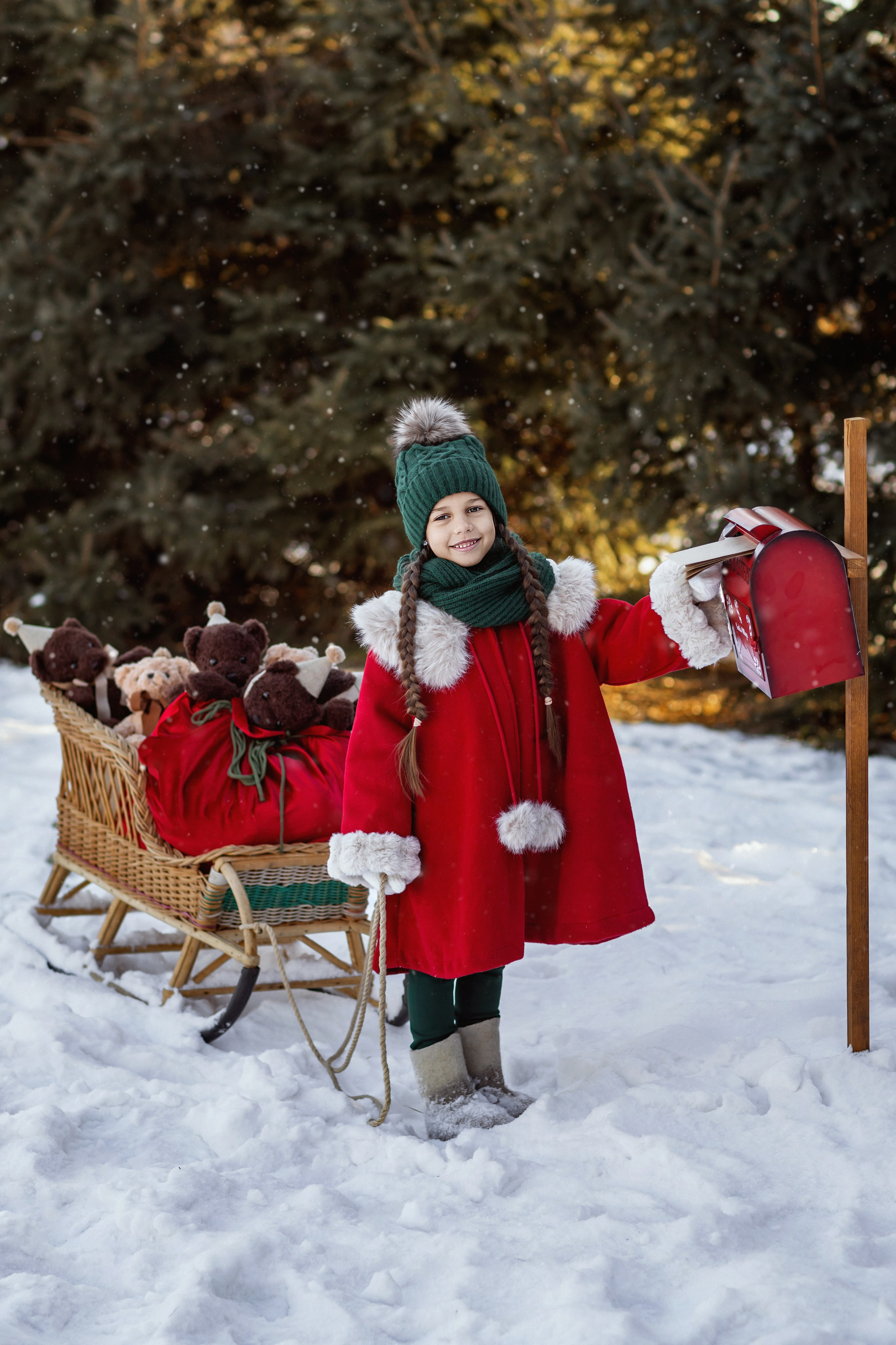 Зимняя истории Дарины. Детский и семейный фотограф Елена Воропаева