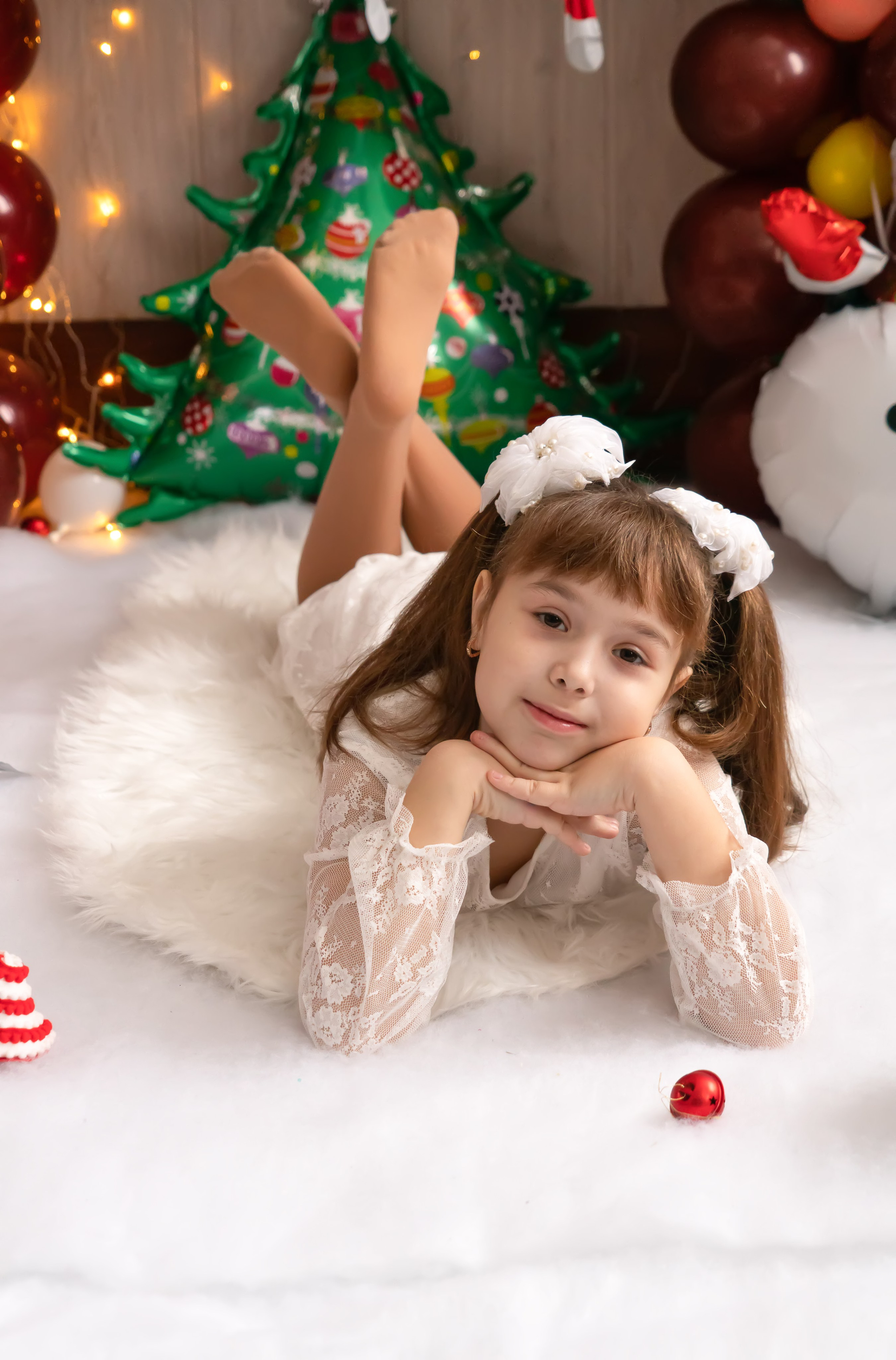 Новый год: Юлия и дочки. Семейный и детский фотограф Тула Ясногорск Тульская область Надежда Кукушкина