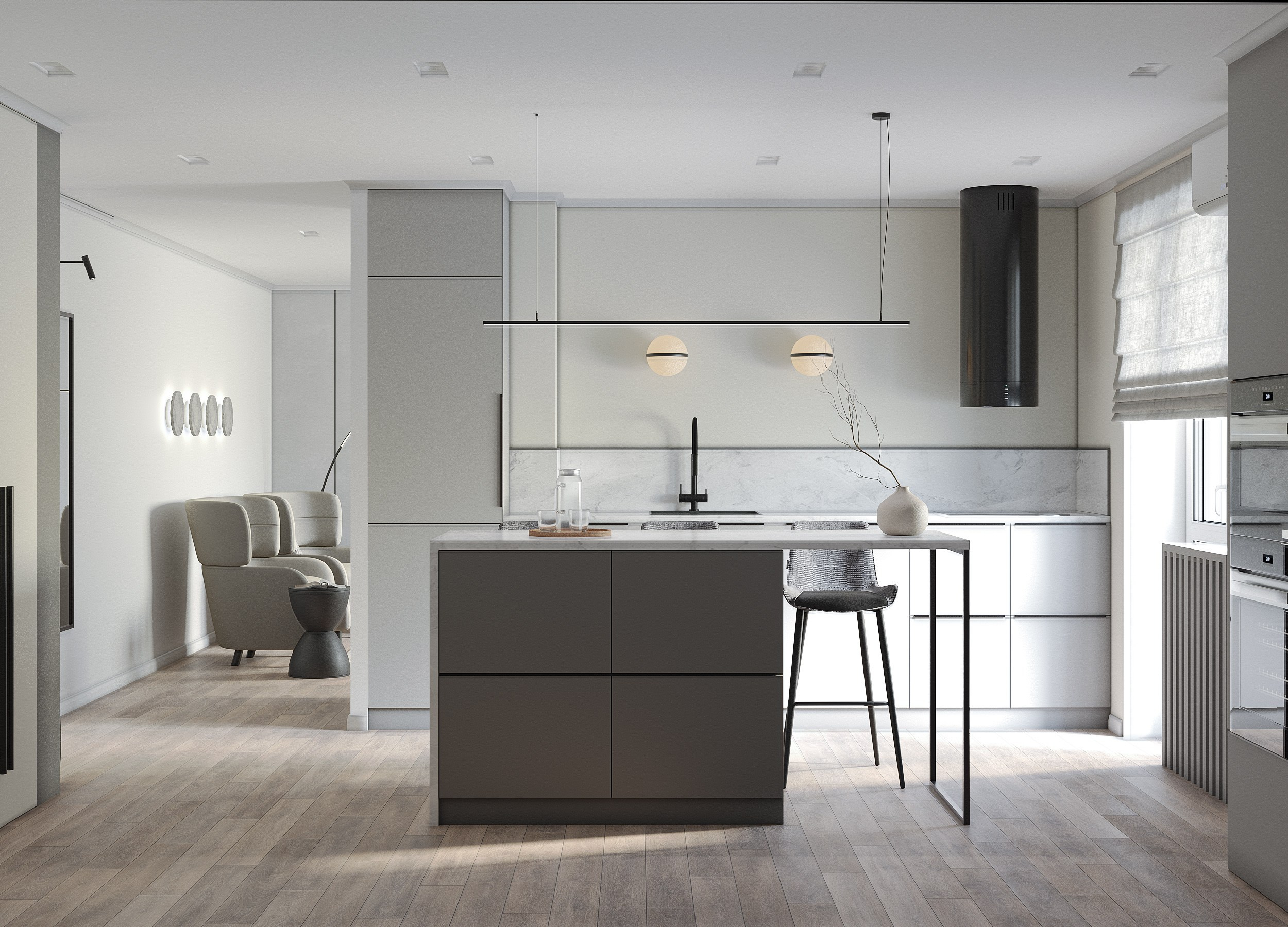 Проект «Строгий графит». Дизайнер интерьера Ирина Воропаева