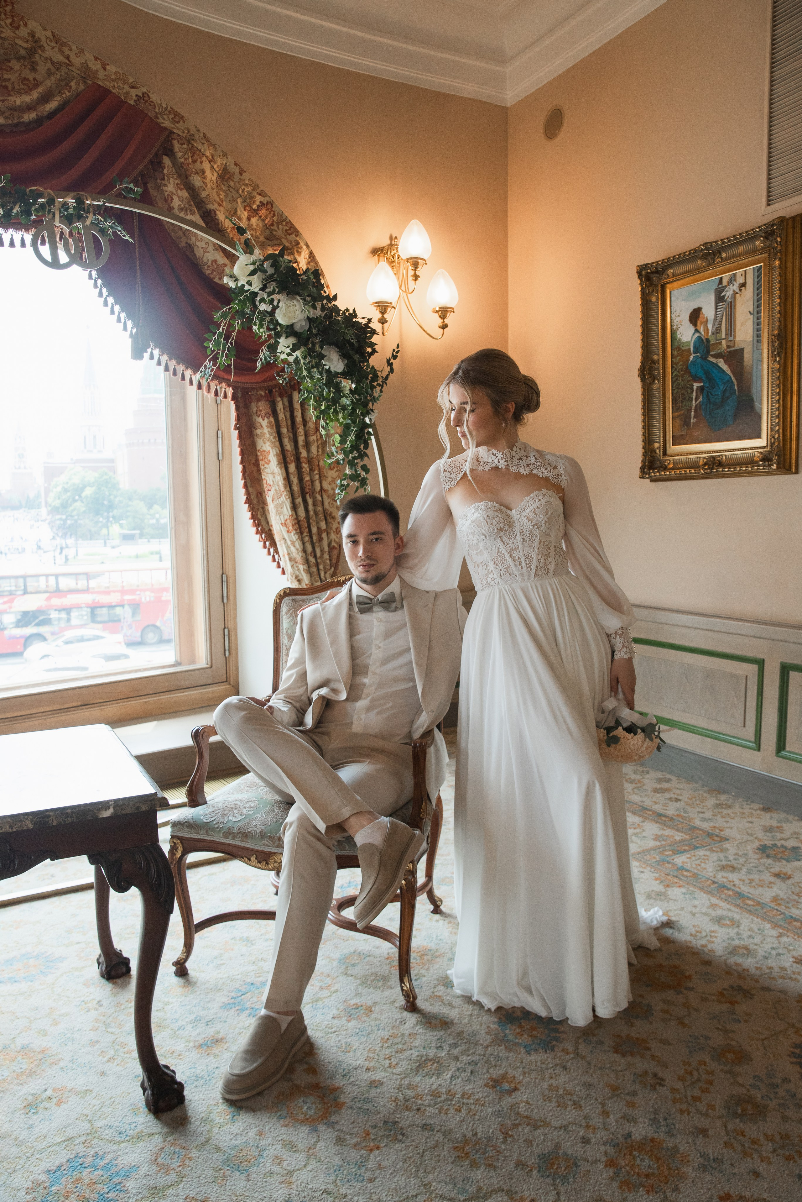 Националь + Пушкинский музей. Свадебный и портретный фотограф в Москве Мария Кравченко