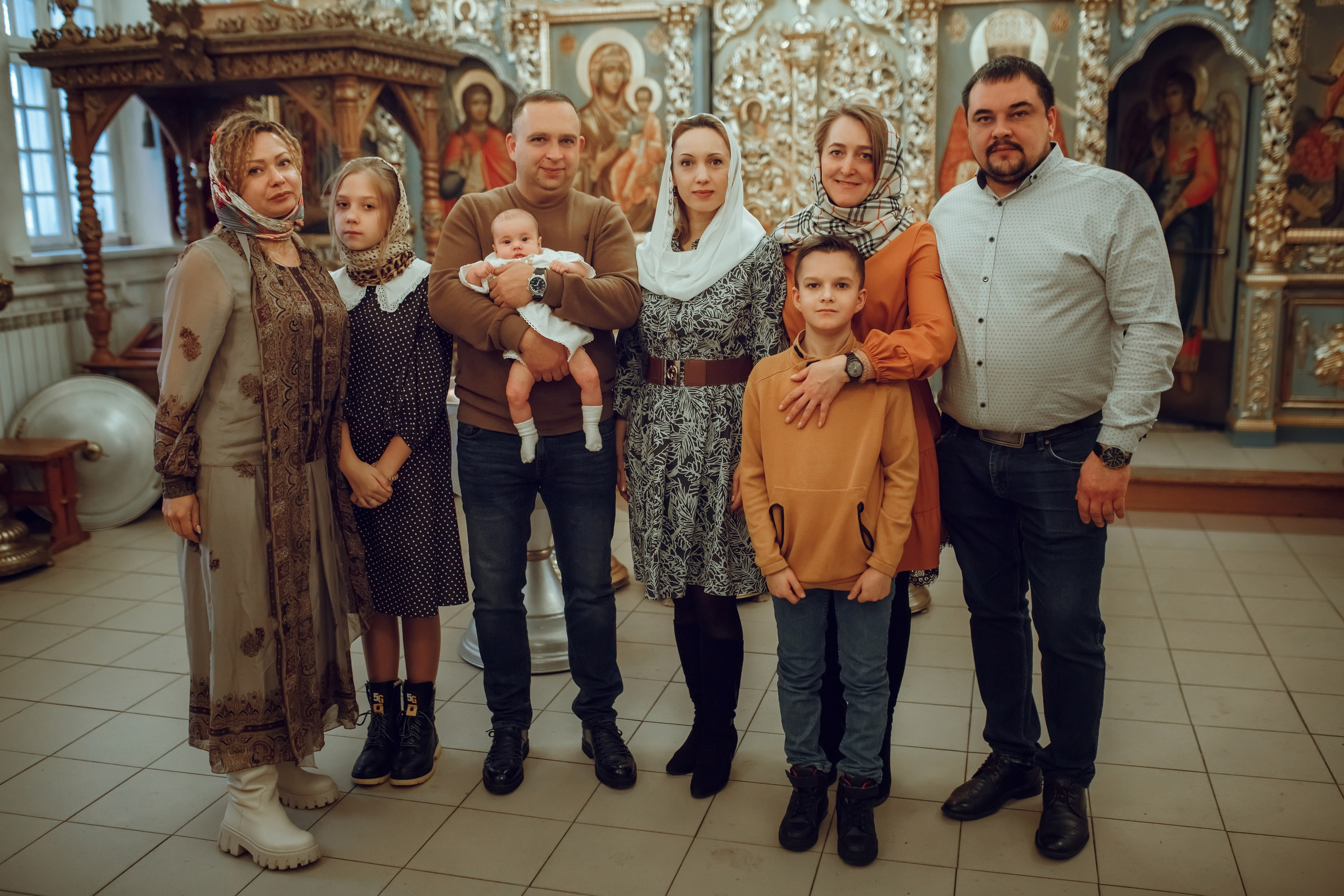 Крещение Дарьи. Фотограф на Крещение, семейный фотограф в Москве