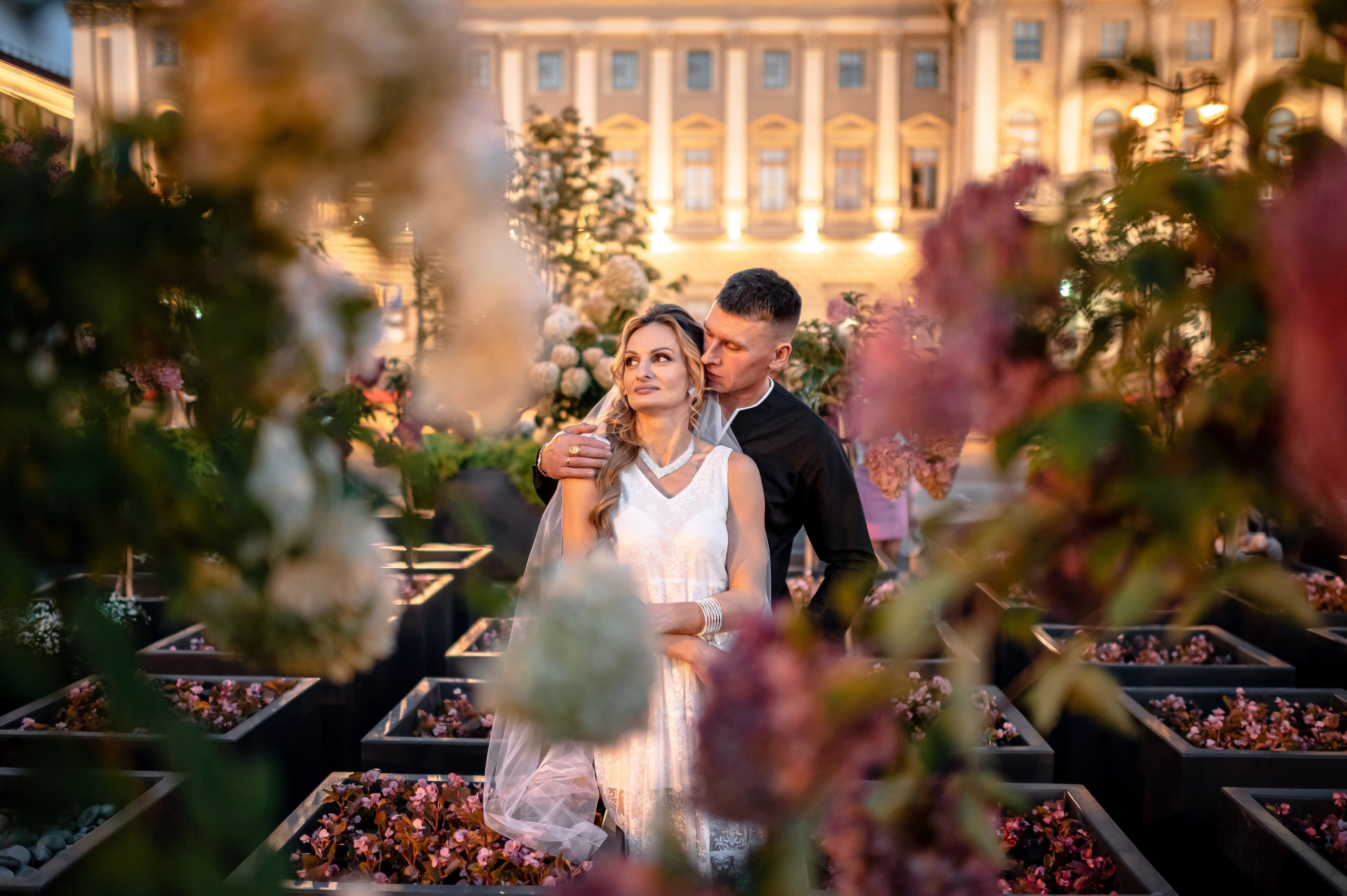 Екатерина и Андрей (свадебная фотосессия в вечернем Петербурге). Портретный, семейный и свадебный фотограф в Санкт-Петербурге и в Пушкине Ширяев Денис