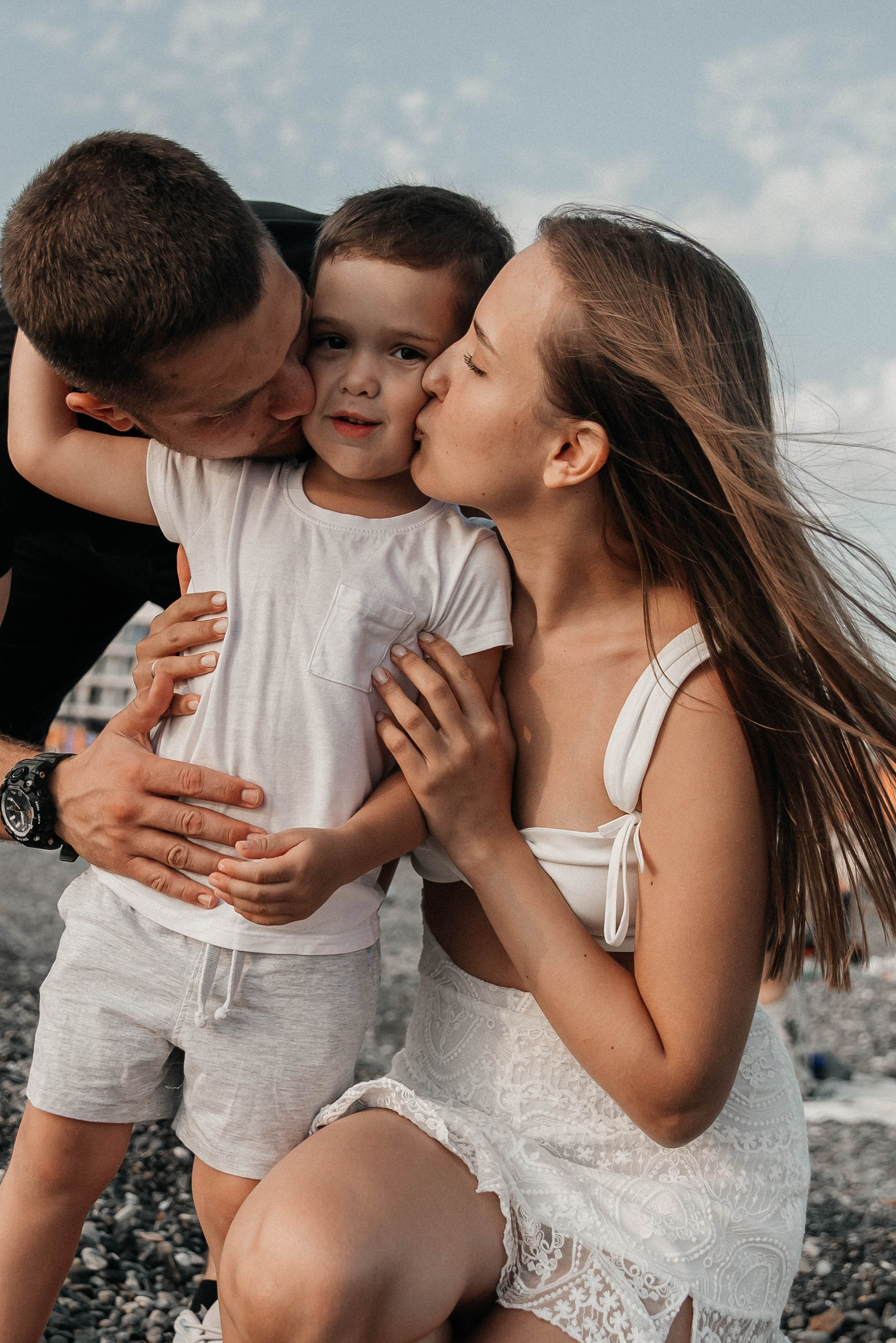 Аня, Саша, Дима. Фотограф Людмила Федотова