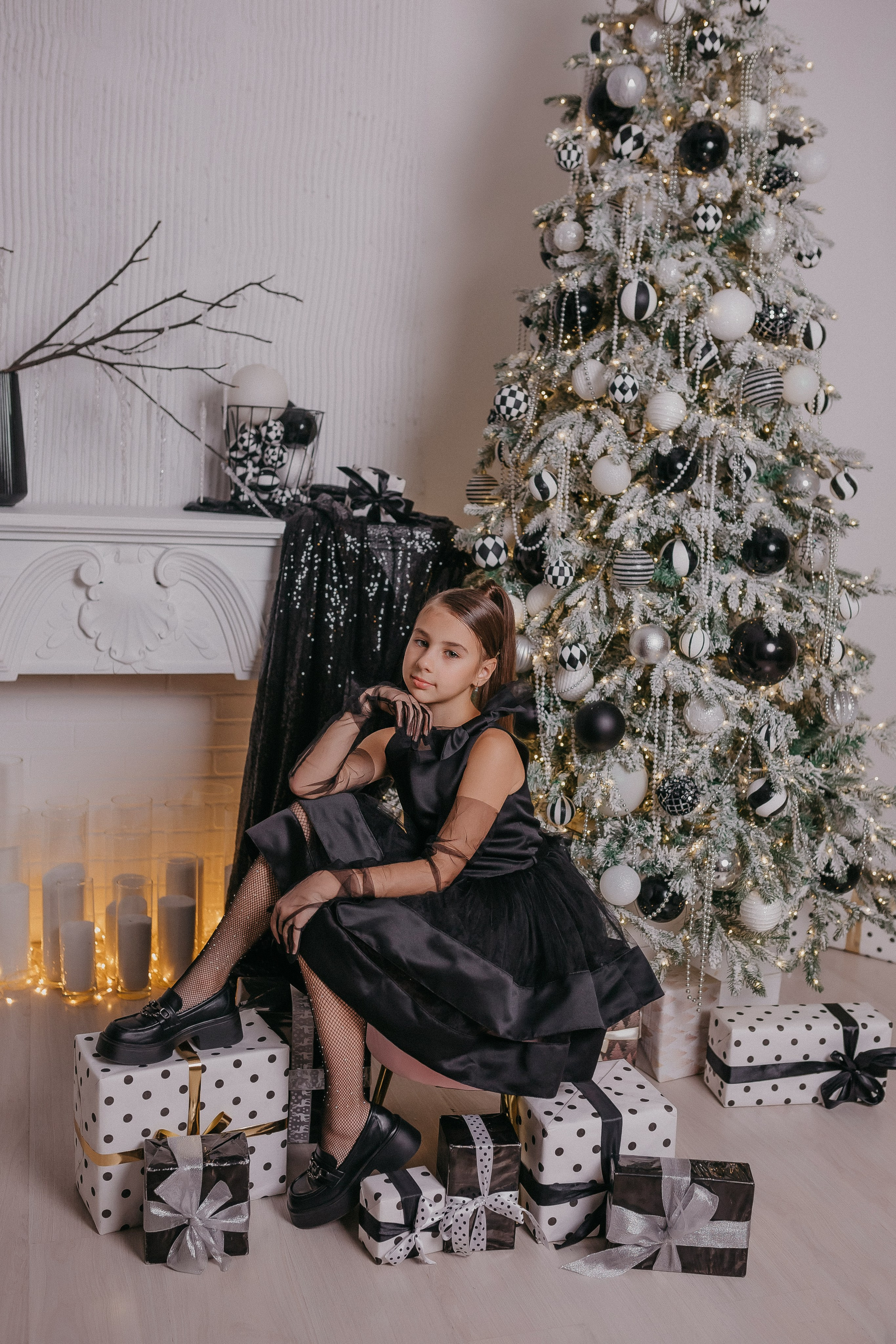 Девочки в чёрном. Семейный фотограф в Сургуте