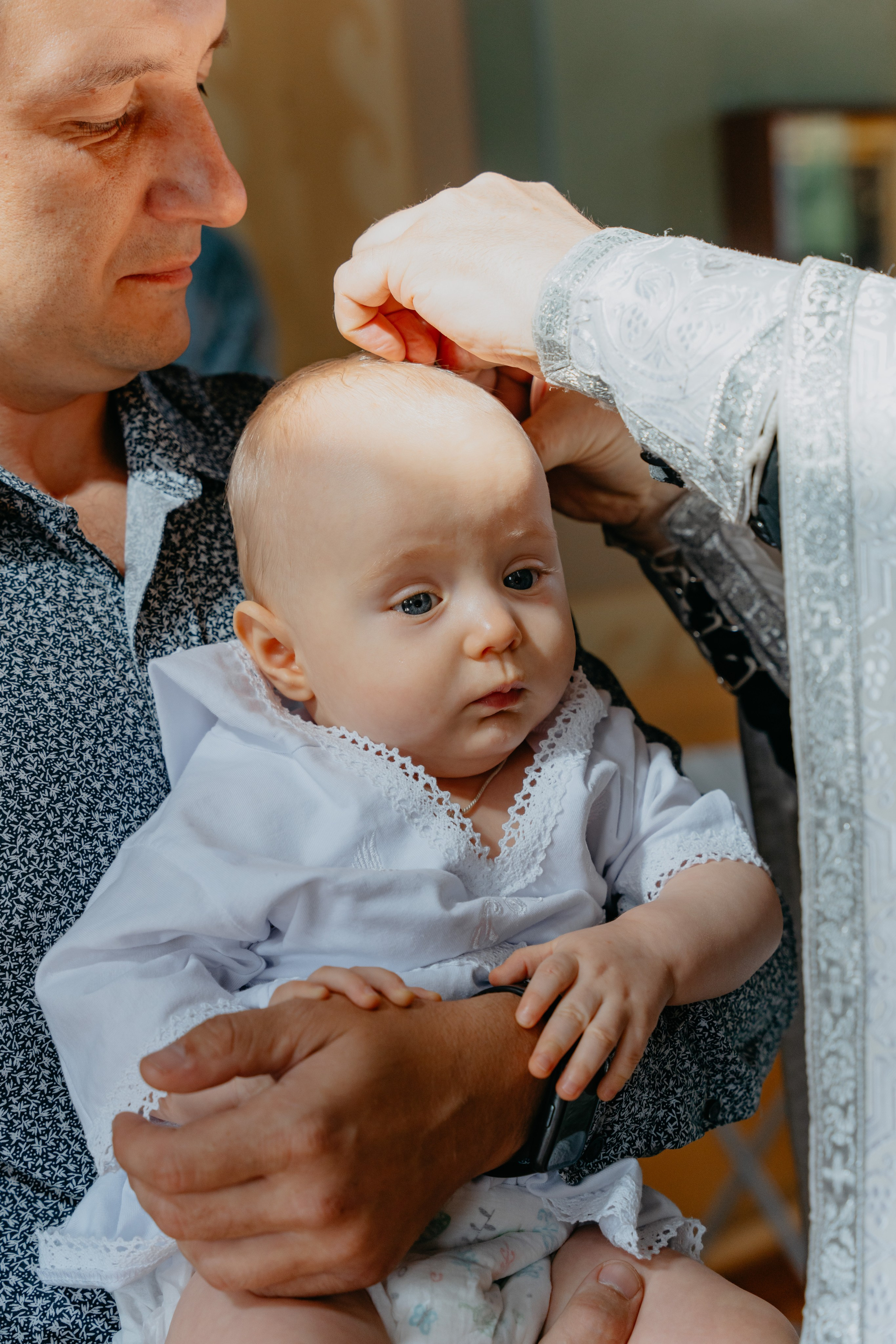 Таинство крещения в Трифоновом Монастыре