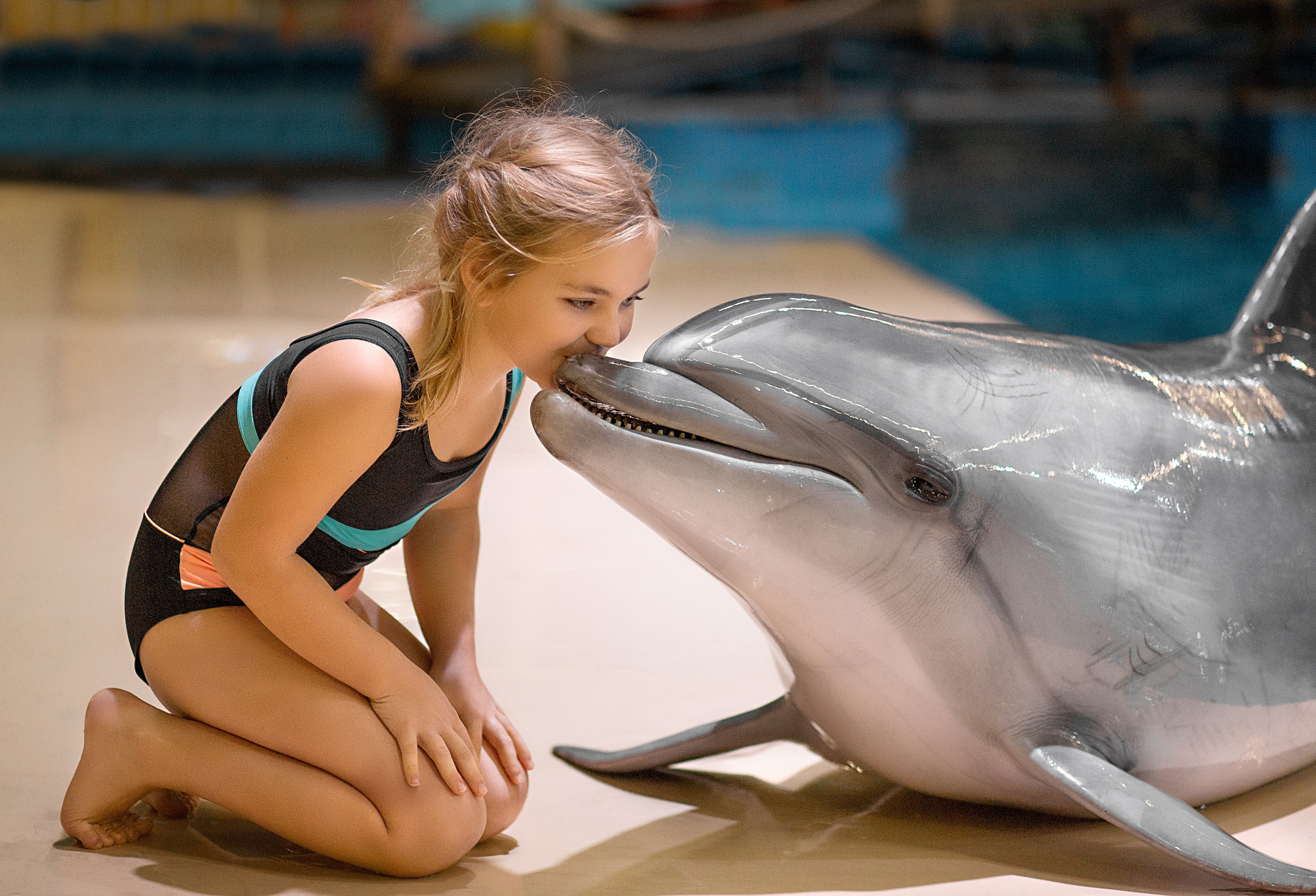 Василиса и дельфины. Фотосессия с лошадьми в Нижнем Новгороде