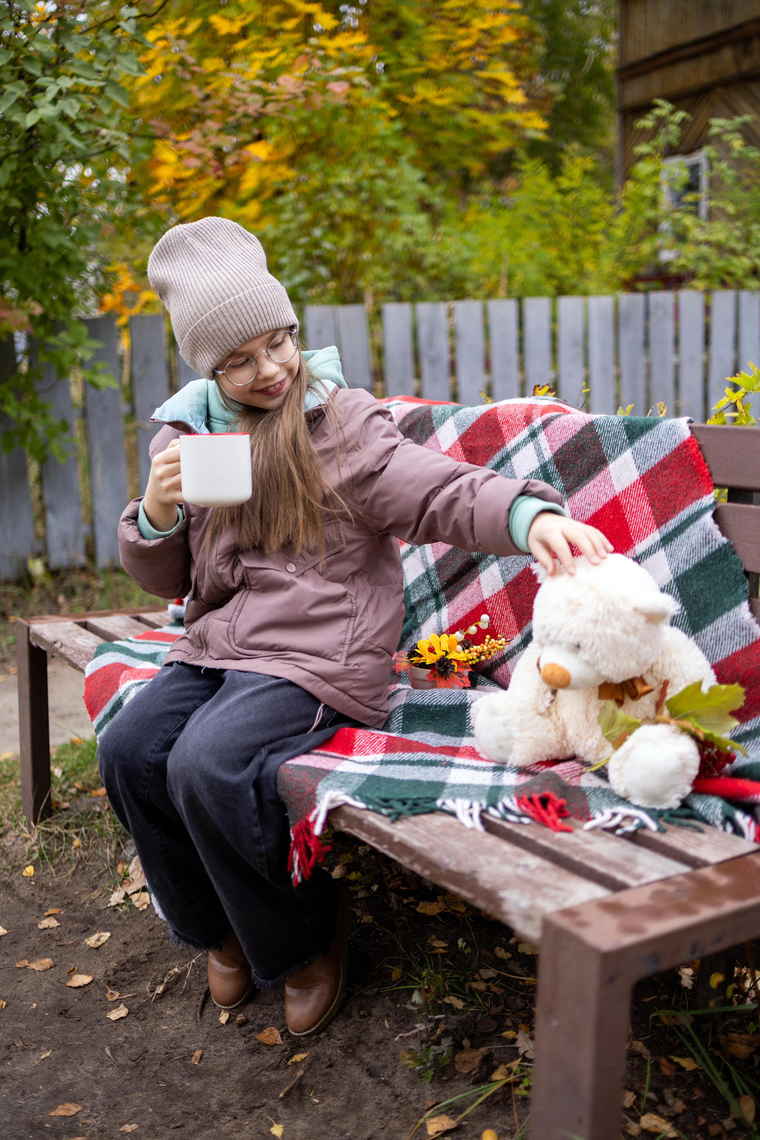 Пикник у дома. Осень. Семейный фотограф в Дзержинске Наталья Лаэтина
