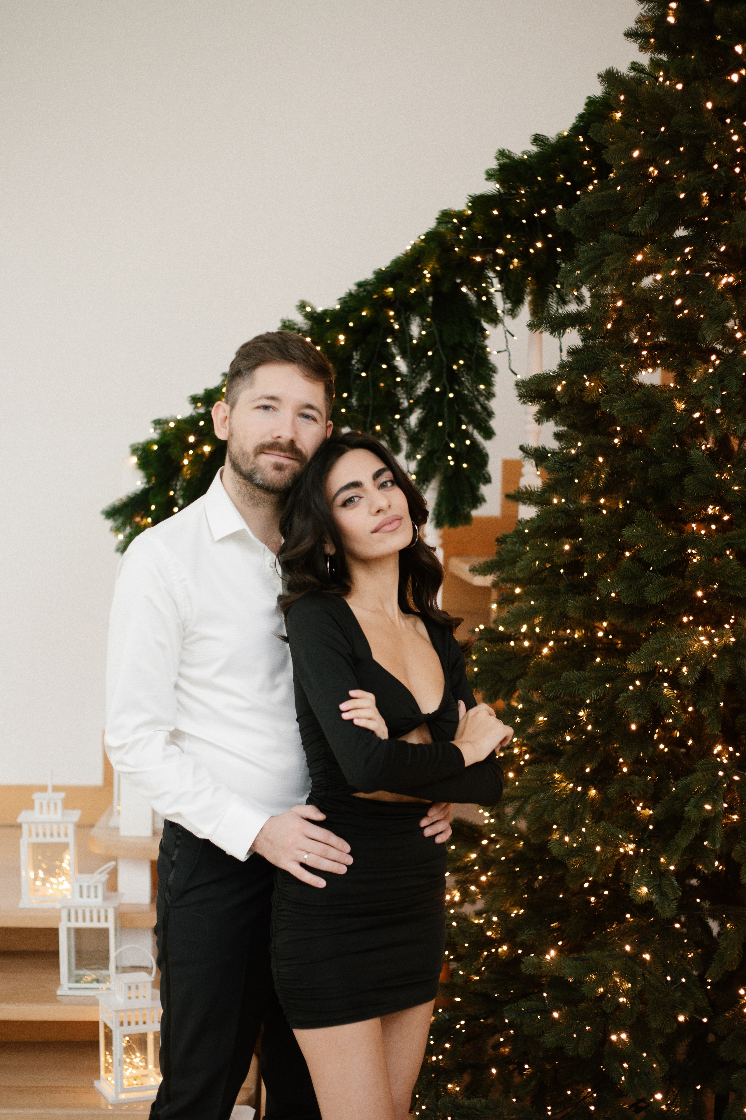 Новогодняя фотосессия для пары. Свадебный и семейный фотограф Анастасия Романова в Москве и Московской области