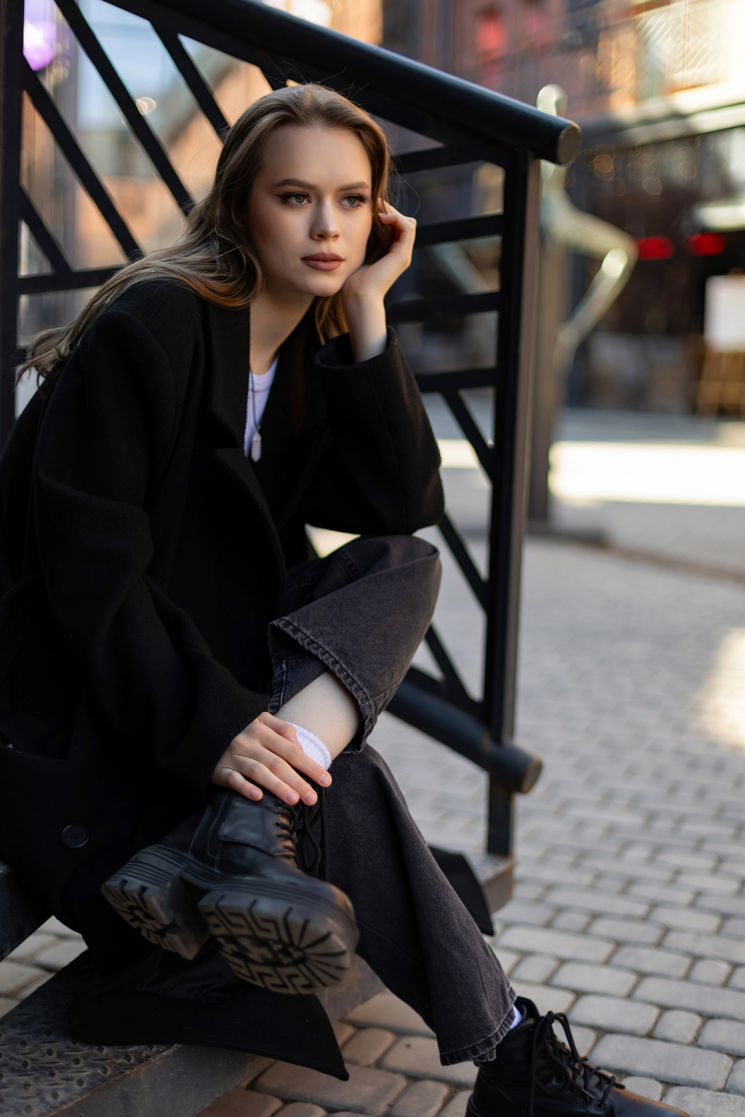 Фотосъемка девушки в пространстве Seno. Свадебный и портретный фотограф в Санкт-Петербурге Надежда Чечулина