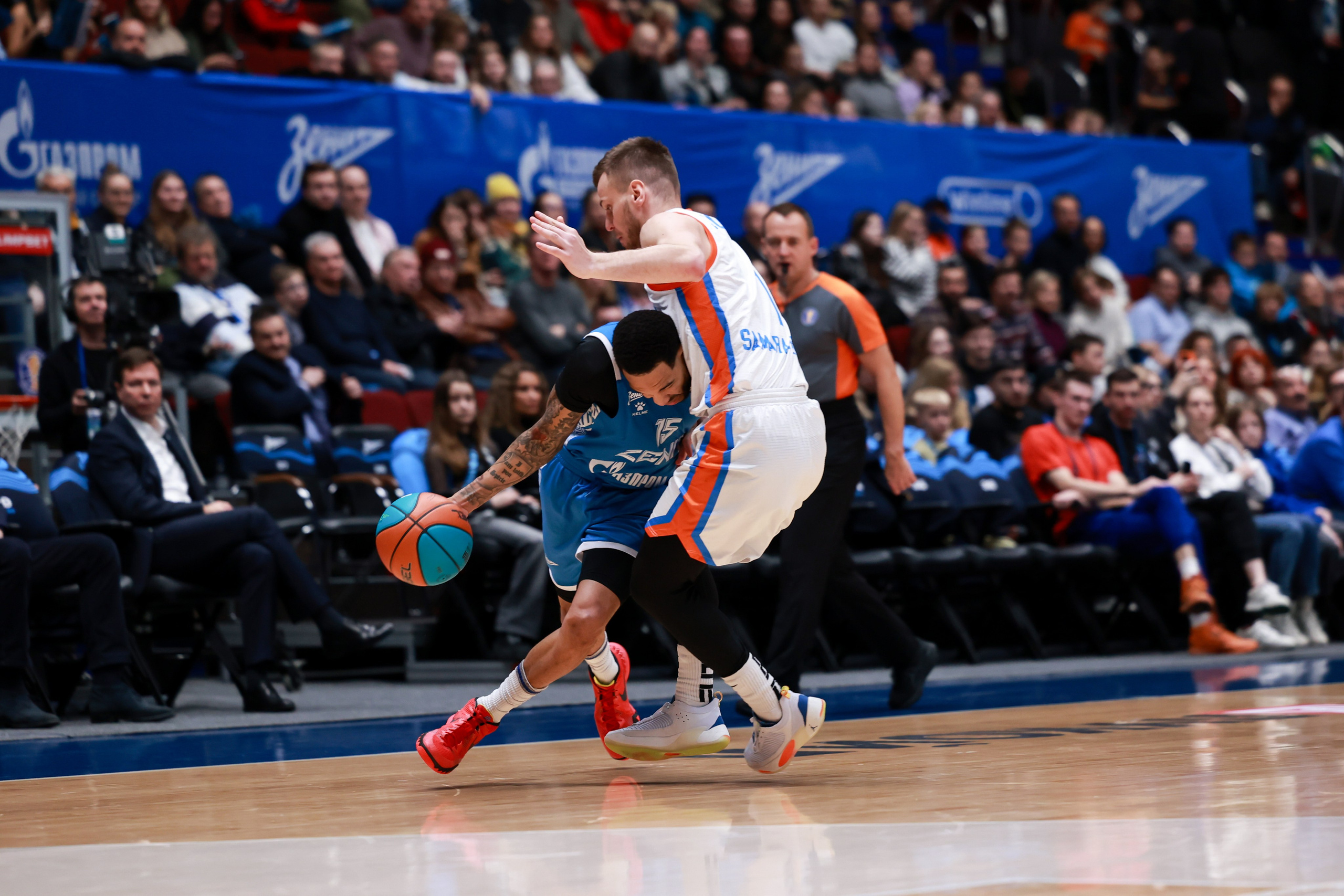 БК Зенит — БК Самара 30.10.2024. Спортивный и репортажный фотограф Антон Тереханов