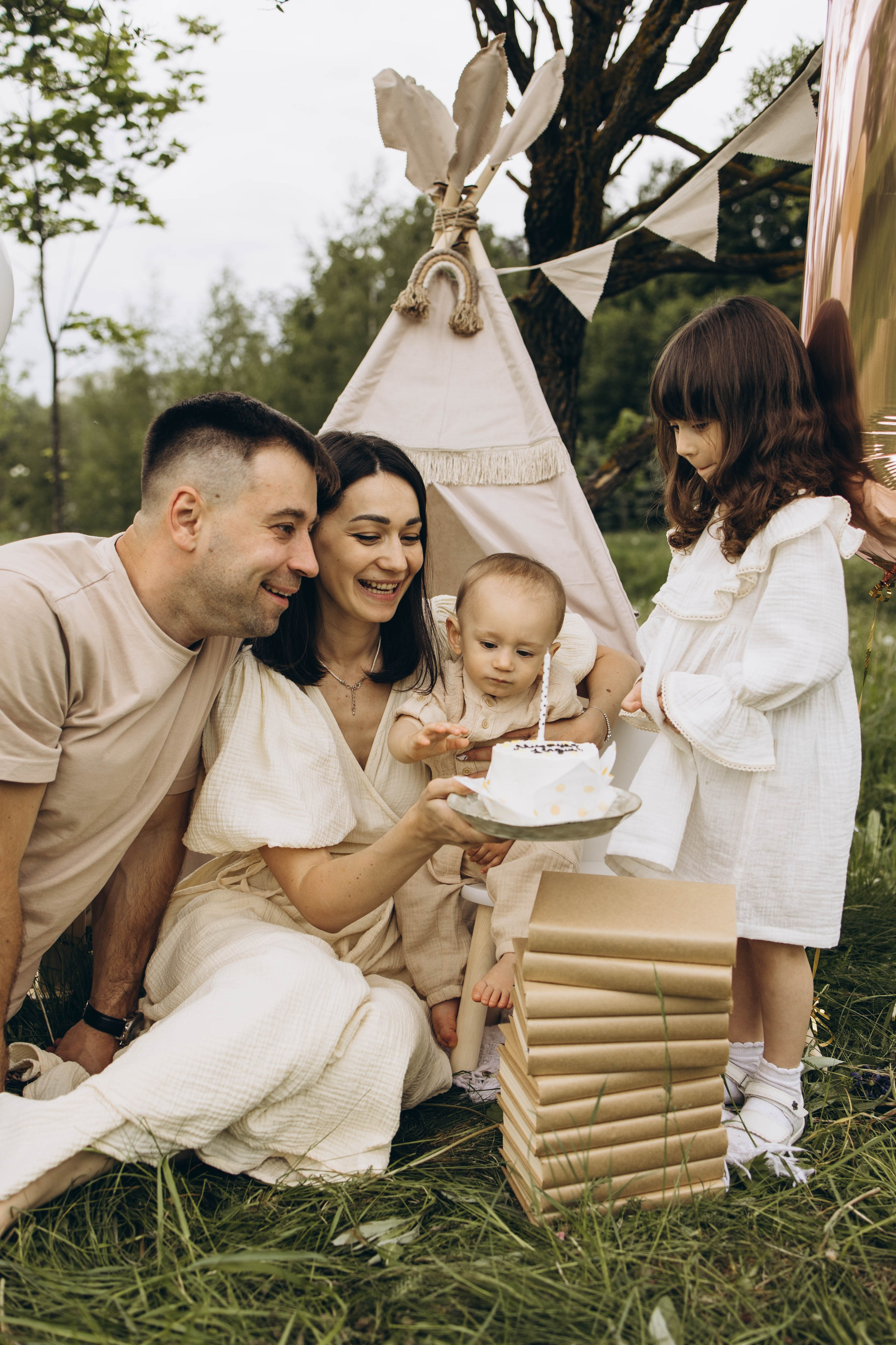 Маша, Женя, Ариана и Мирон. Семейный фотограф в Москве Виктория Ястребинская