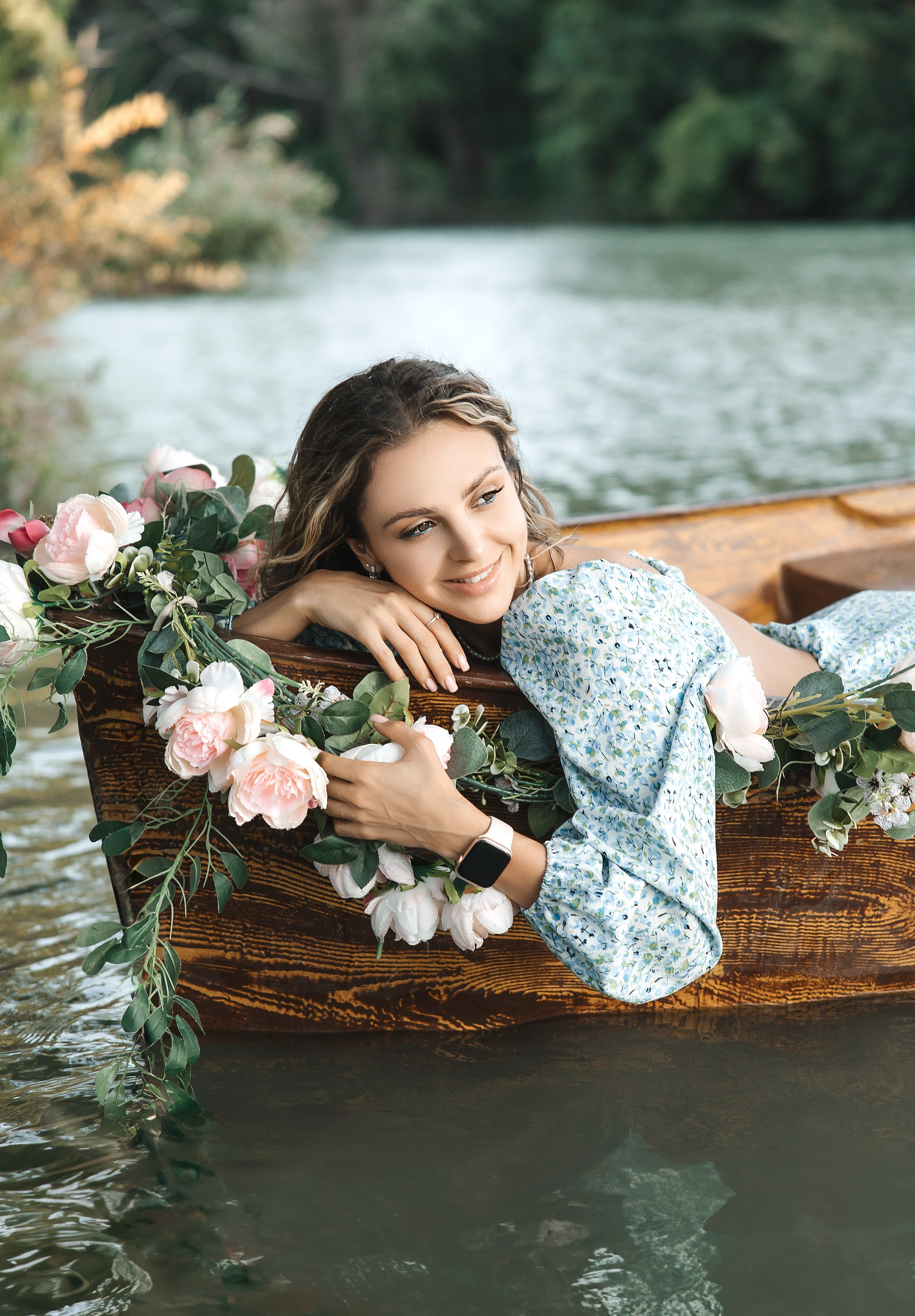 Цветочная лодка. Семейный и детский фотограф в Краснодаре Ксения Новикова