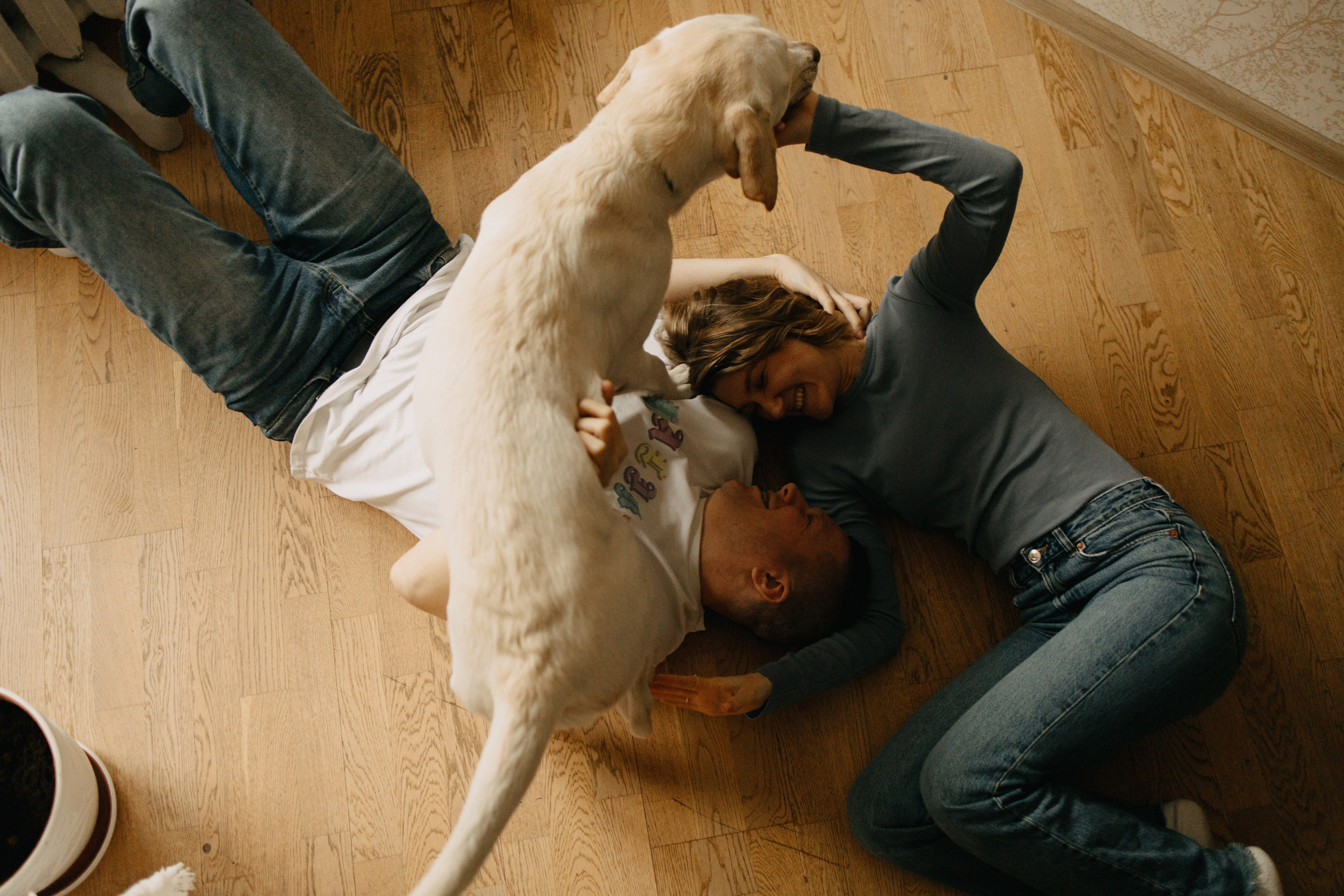 Дома трое. Фотограф Настя Леонова