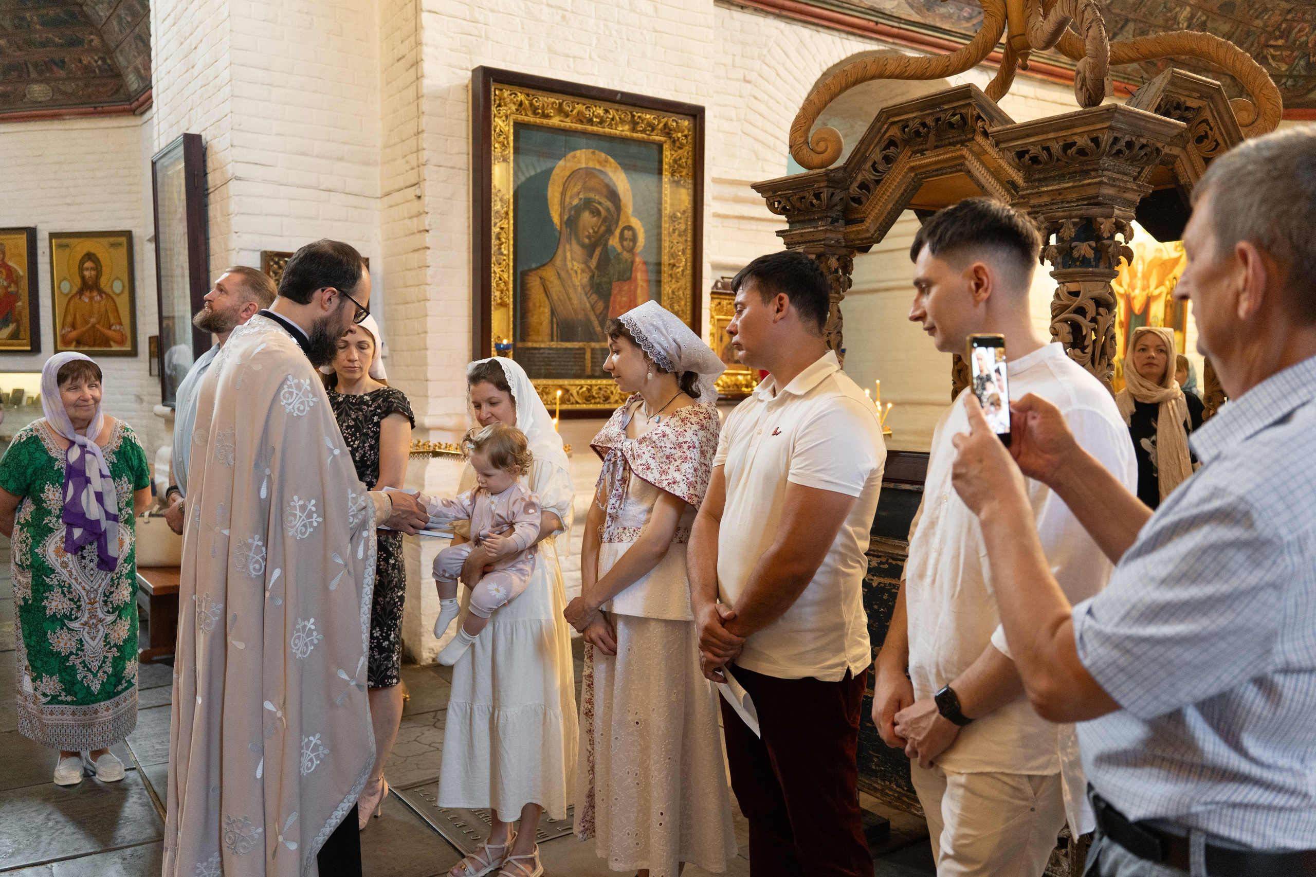 Крестины Майи в Старочеркасском Воскресенском войсковом соборе